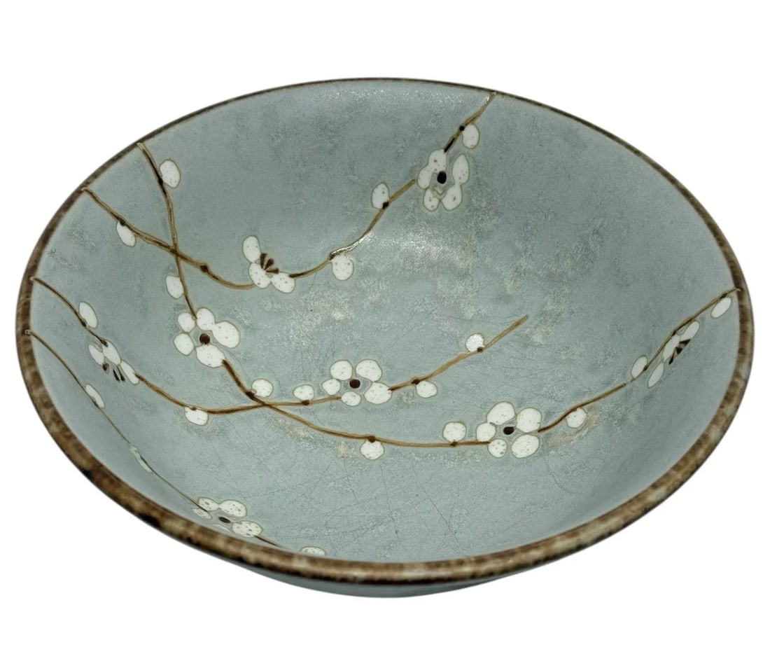 Late 20th Century Japanese Shosun Early Spring Collection Mint Large Ceramic Bowl Cherry Blossoms De - 4