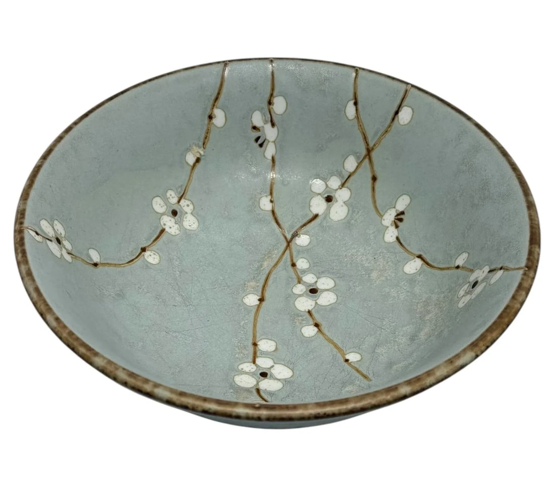 Late 20th Century Japanese Shosun Early Spring Collection Mint Large Ceramic Bowl Cherry Blossoms De - 5