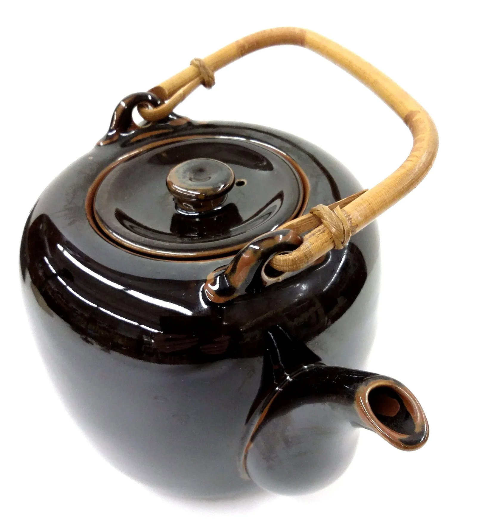 Hand Thrown Artist Glazed Teapot - 2