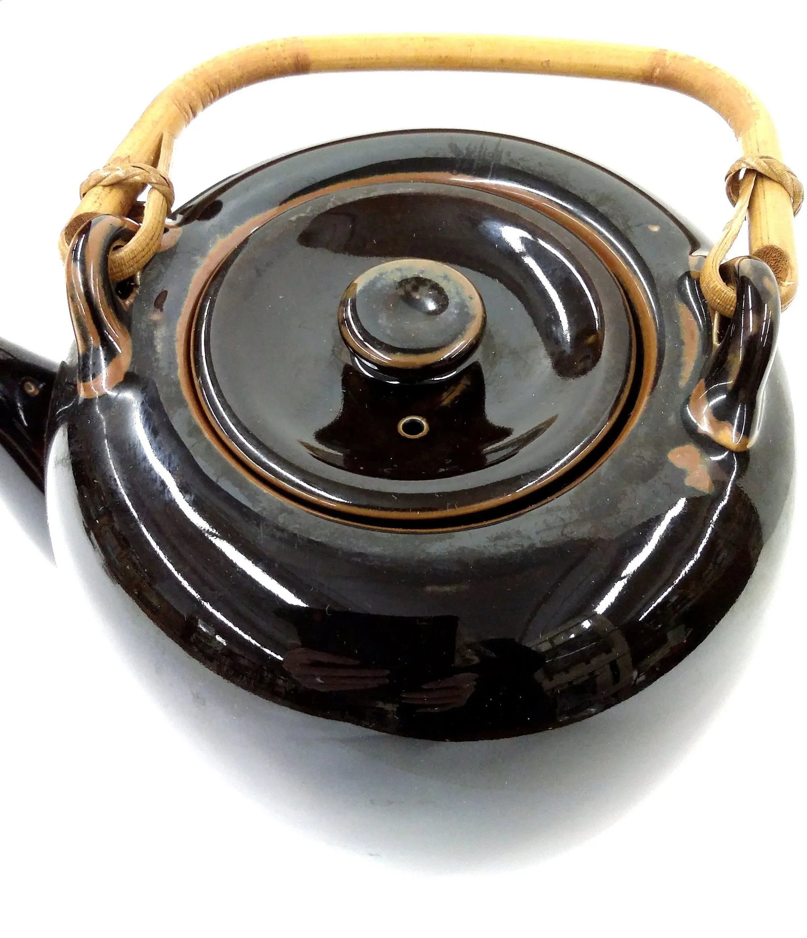 Hand Thrown Artist Glazed Teapot - 3