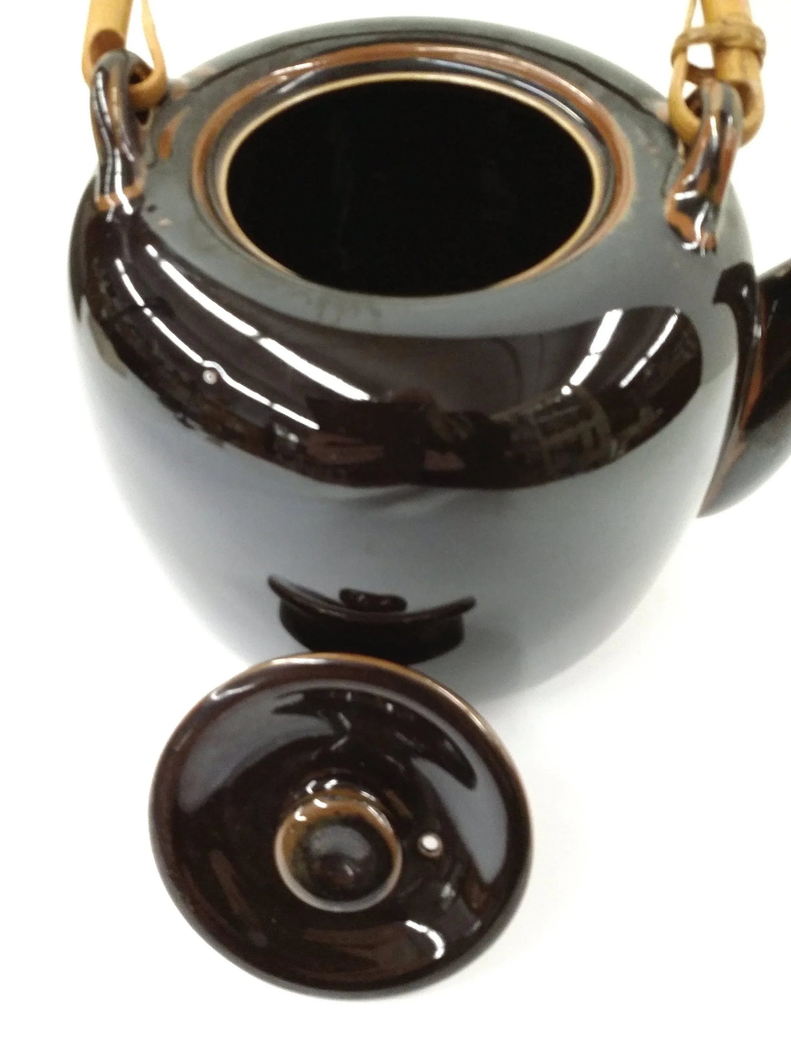 Hand Thrown Artist Glazed Teapot - 5
