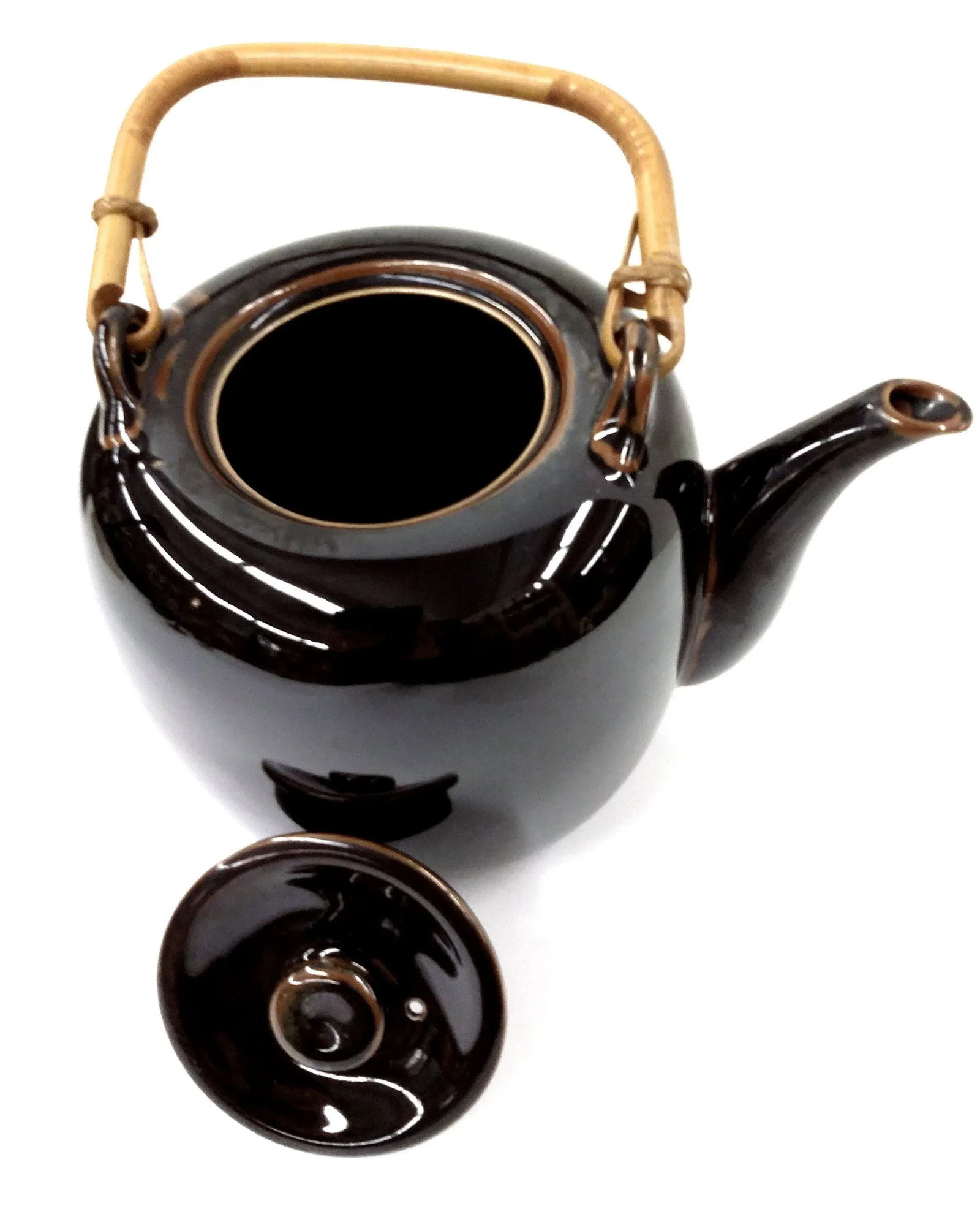 Hand Thrown Artist Glazed Teapot - 6