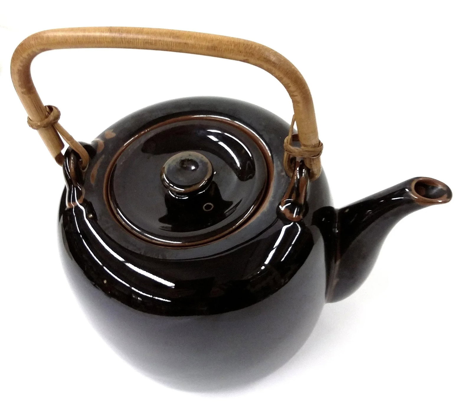 Hand Thrown Artist Glazed Teapot - 7