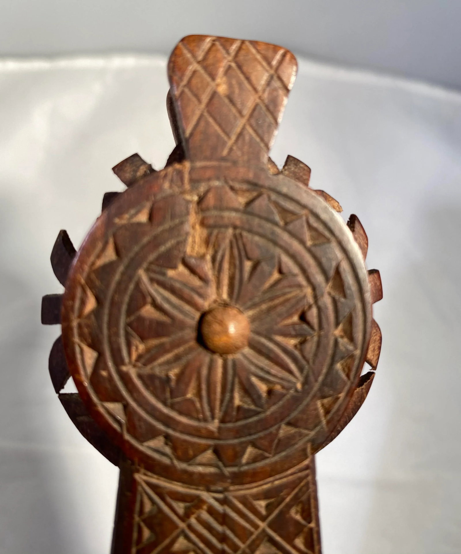 Vintage 1930s Black Walnut Wood Nutcracker, Yugoslavia - 11