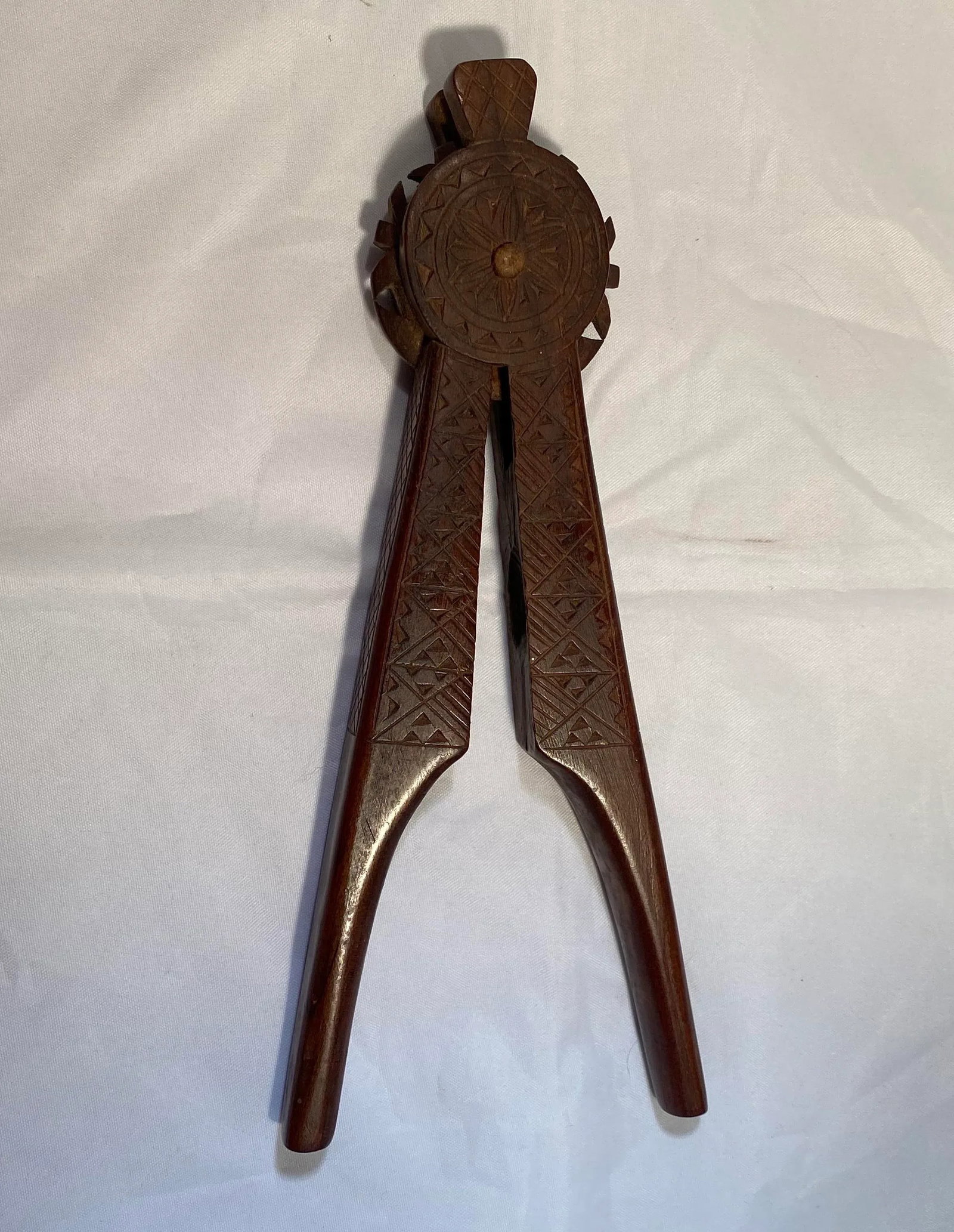 Vintage 1930s Black Walnut Wood Nutcracker, Yugoslavia - 12