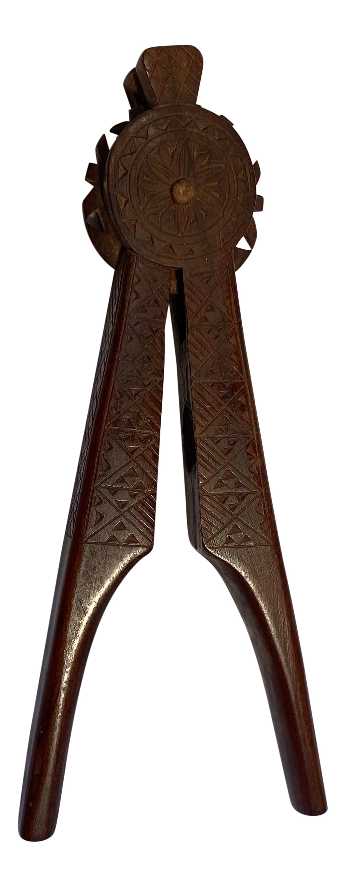 Vintage 1930s Black Walnut Wood Nutcracker, Yugoslavia (1 of 12)