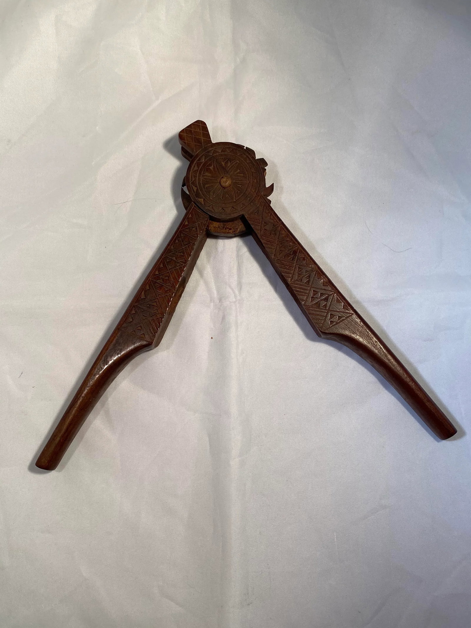 Vintage 1930s Black Walnut Wood Nutcracker, Yugoslavia - 9