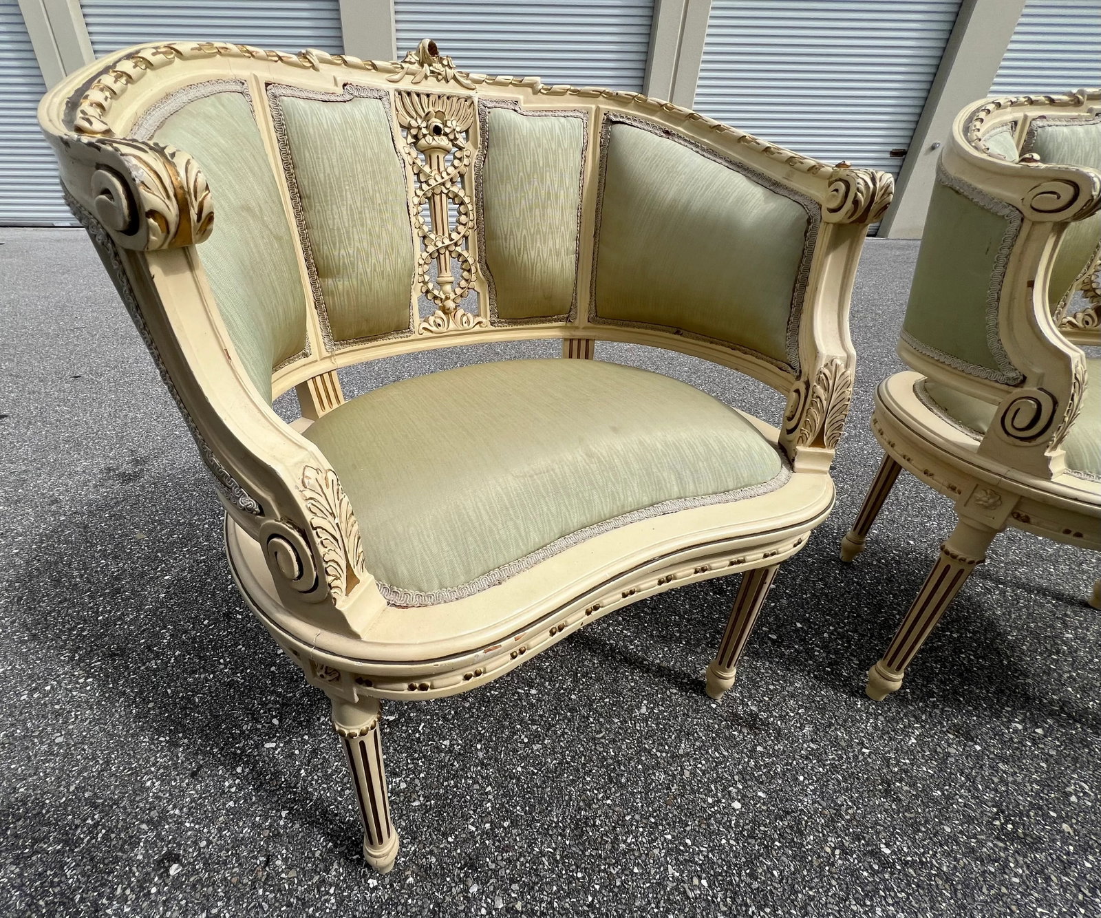 Late 18th Century Pair of Swedish Bergere Chairs in Louis XVI Style, Belle Epoque - 4