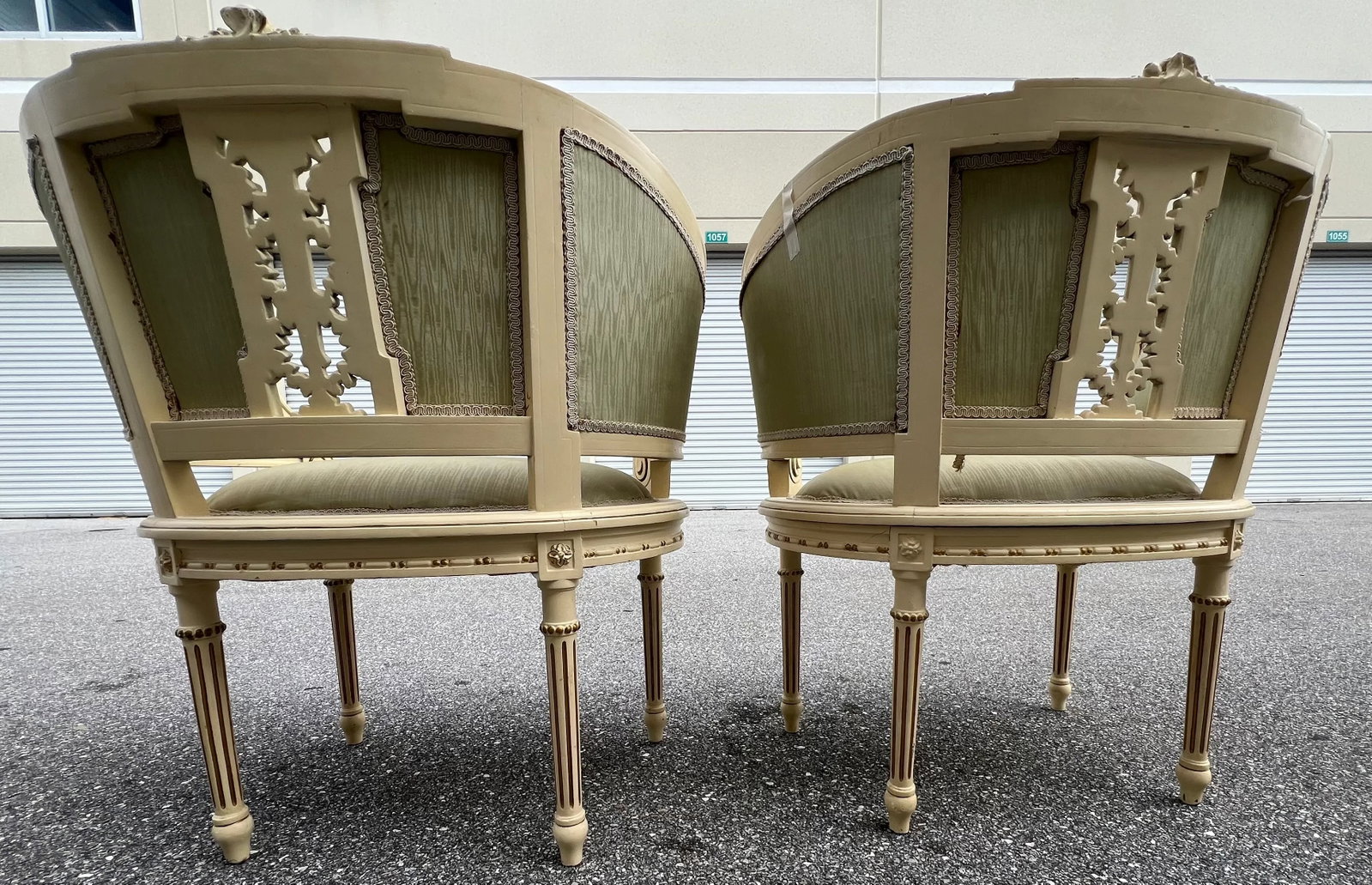 Late 18th Century Pair of Swedish Bergere Chairs in Louis XVI Style, Belle Epoque - 8