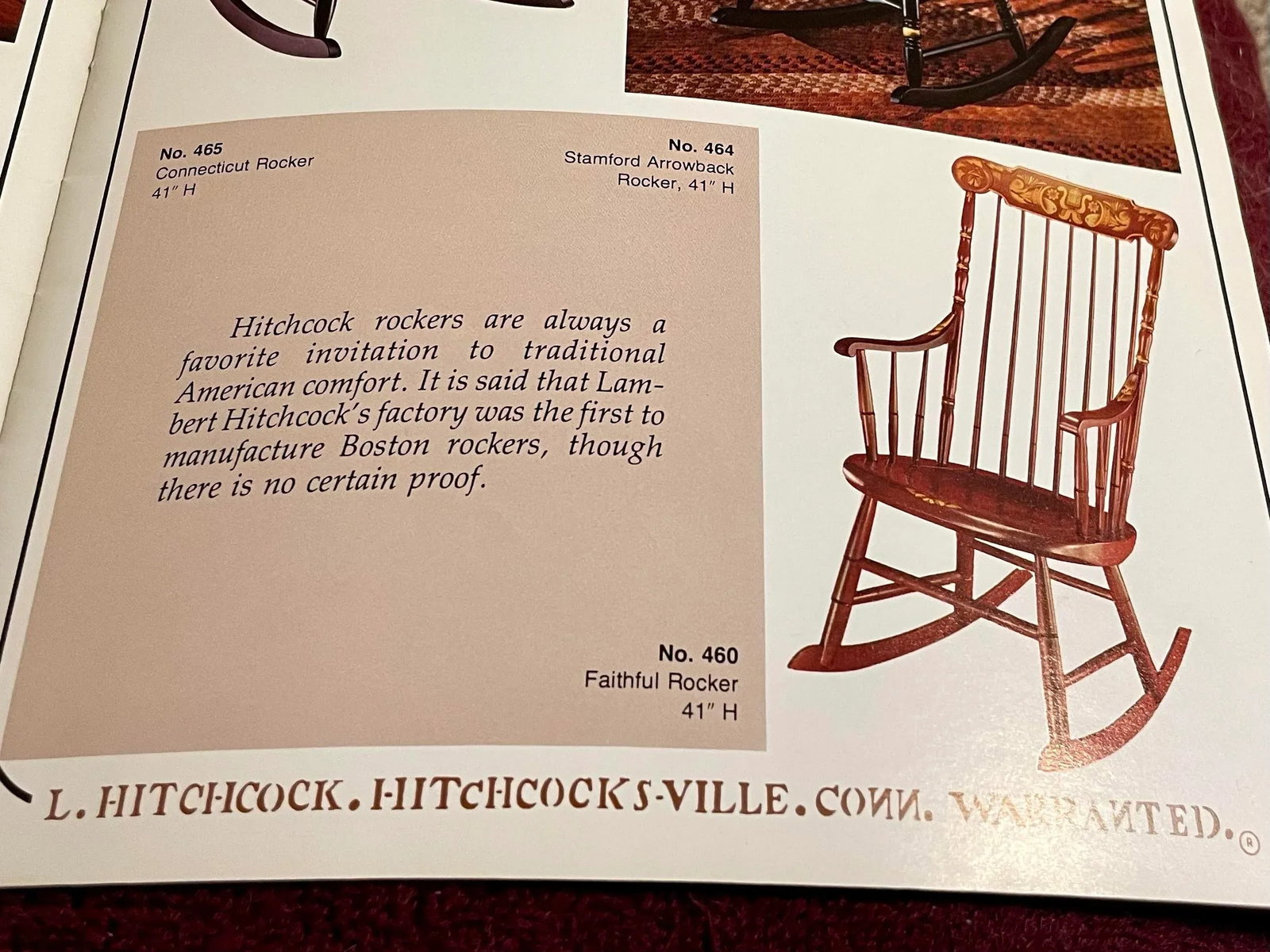 Hitchcock Vintage "Faithful" Rocker - 11