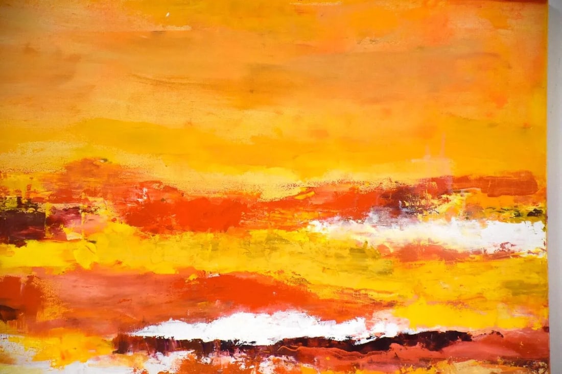 Dottie Katz Yellow Abstract Painting - 3