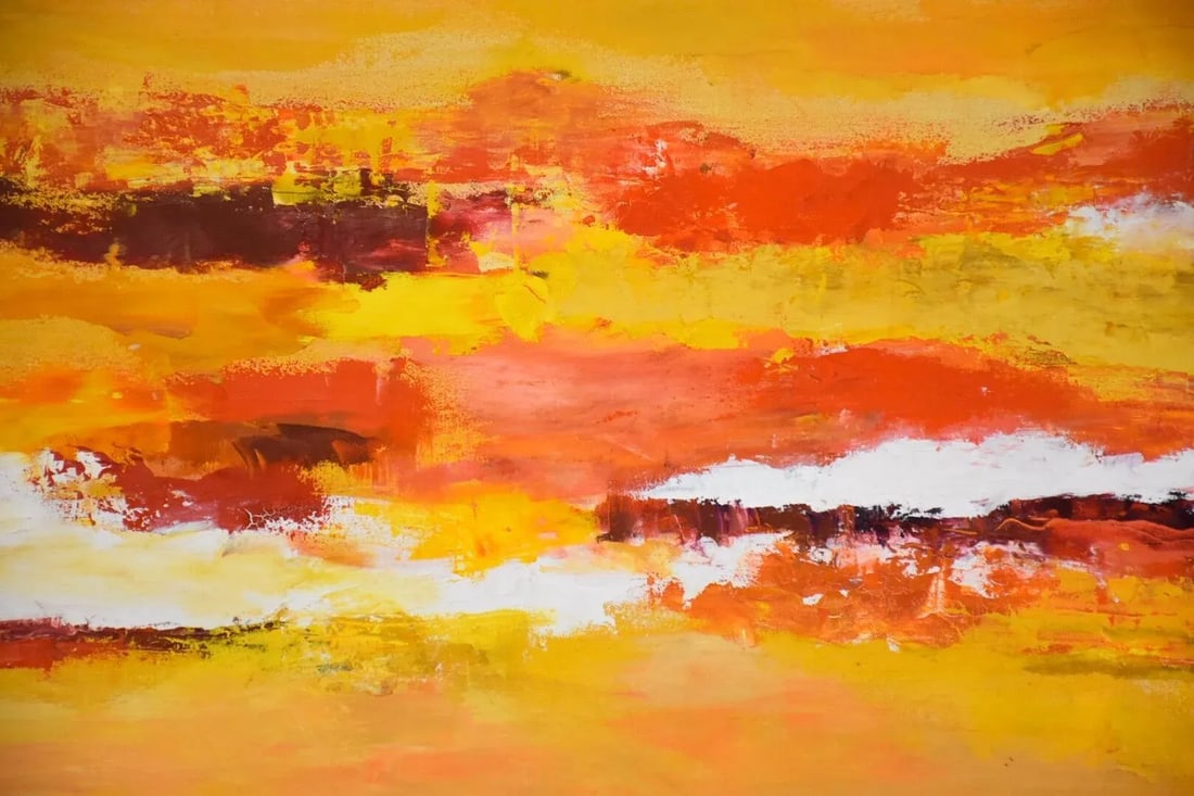 Dottie Katz Yellow Abstract Painting - 6