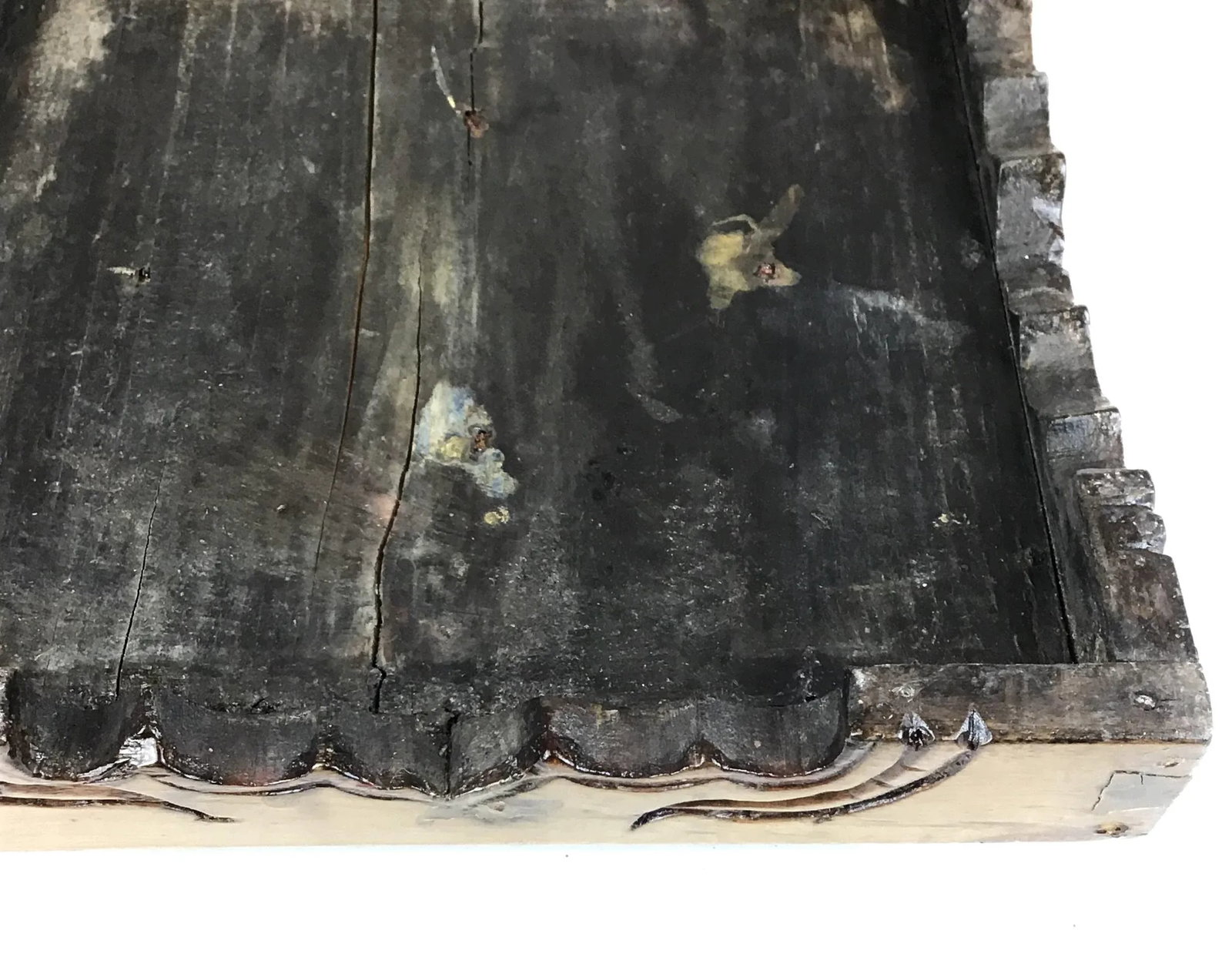 Antique Asian Treasure Wooden Box - 10