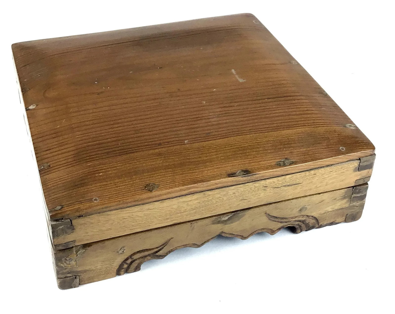 Antique Asian Treasure Wooden Box - 11