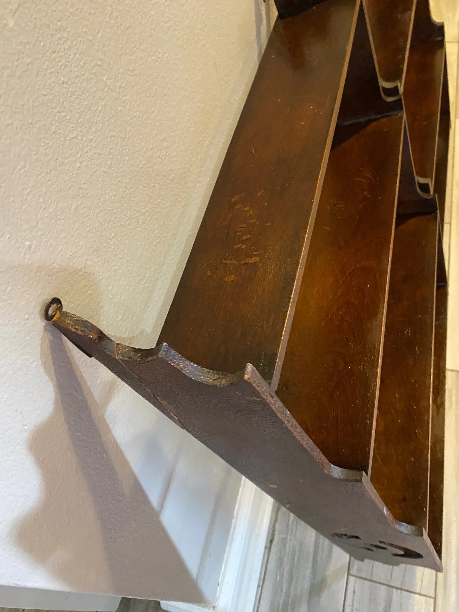 Antique Pair of English Hanging Shelves - 6