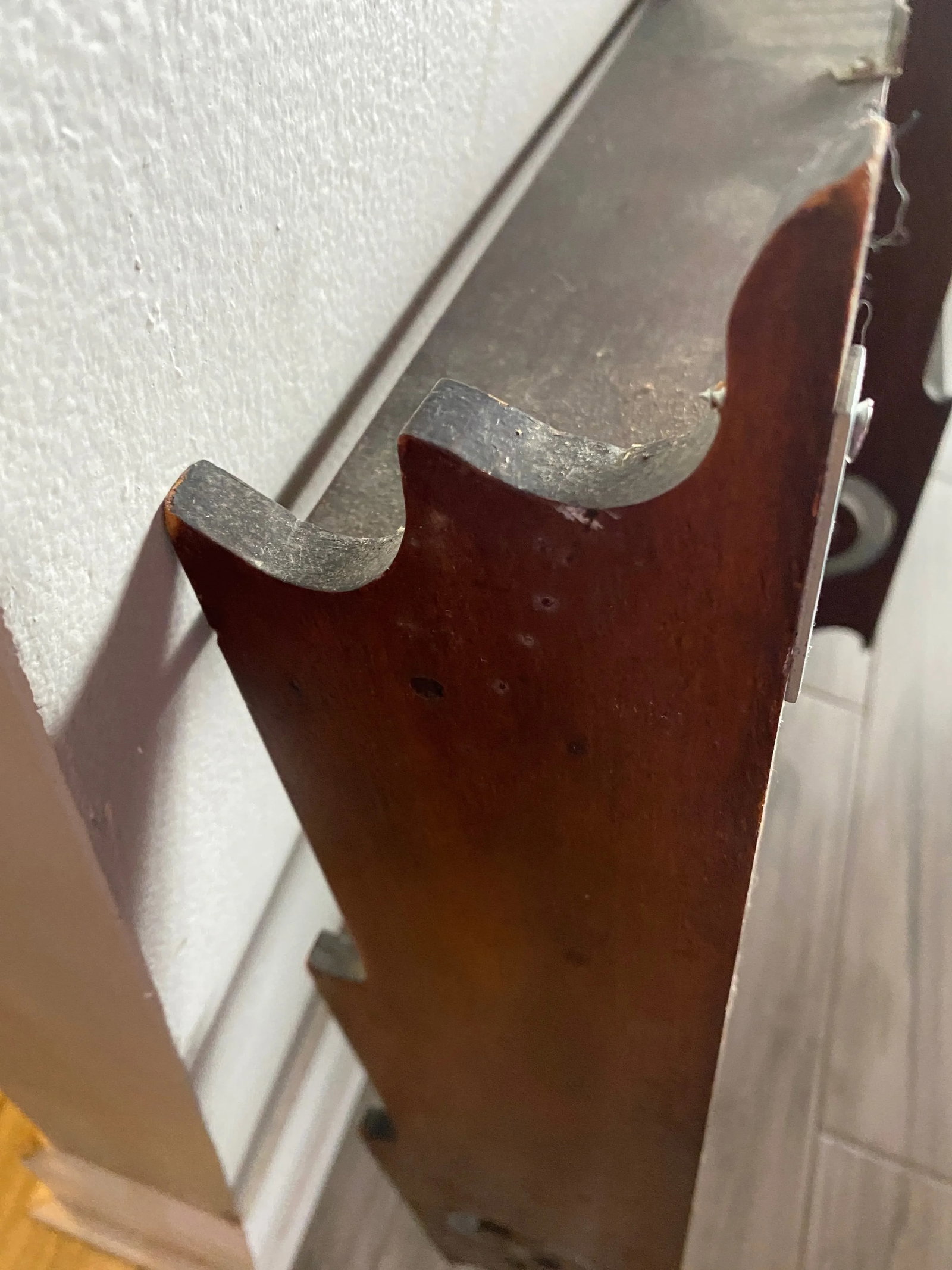 Antique Pair of English Hanging Shelves - 9