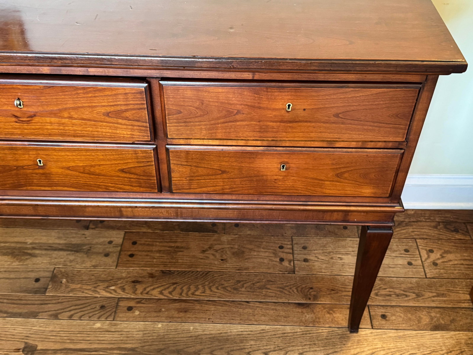 Antique English Mahogany Sideboard / Server, C. 1905 - 6 Drawers, 61'' W - 9