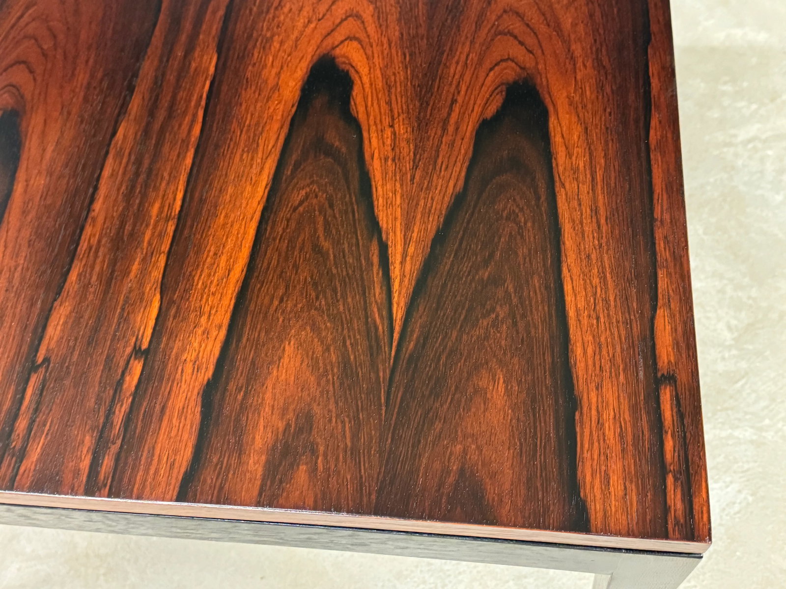 1960s Refinished Rosewood Square Coffee End Table by Knoll - 6