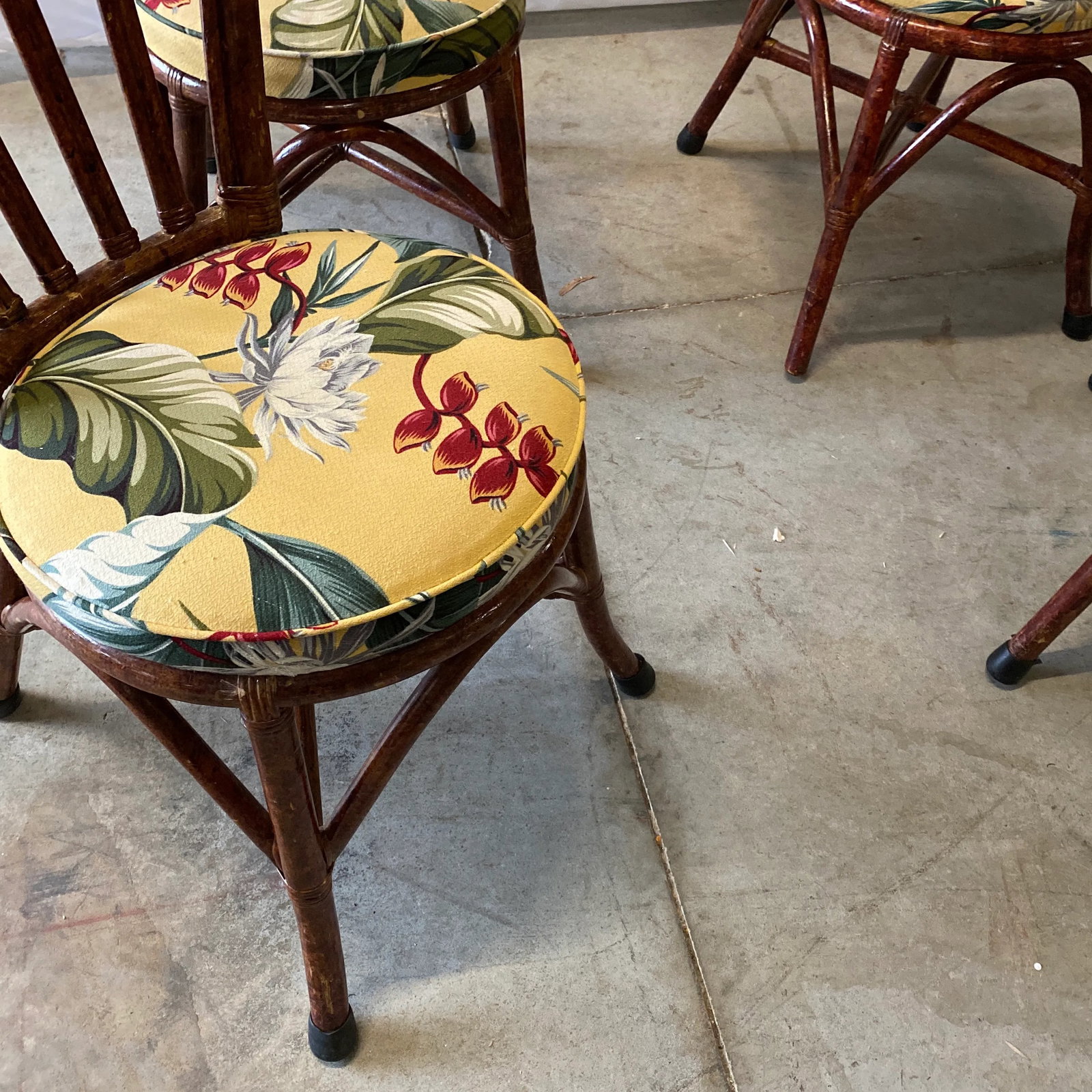 1970s Albini Style Tortoiseshell Bistro Chairs - Set of 4 - 6