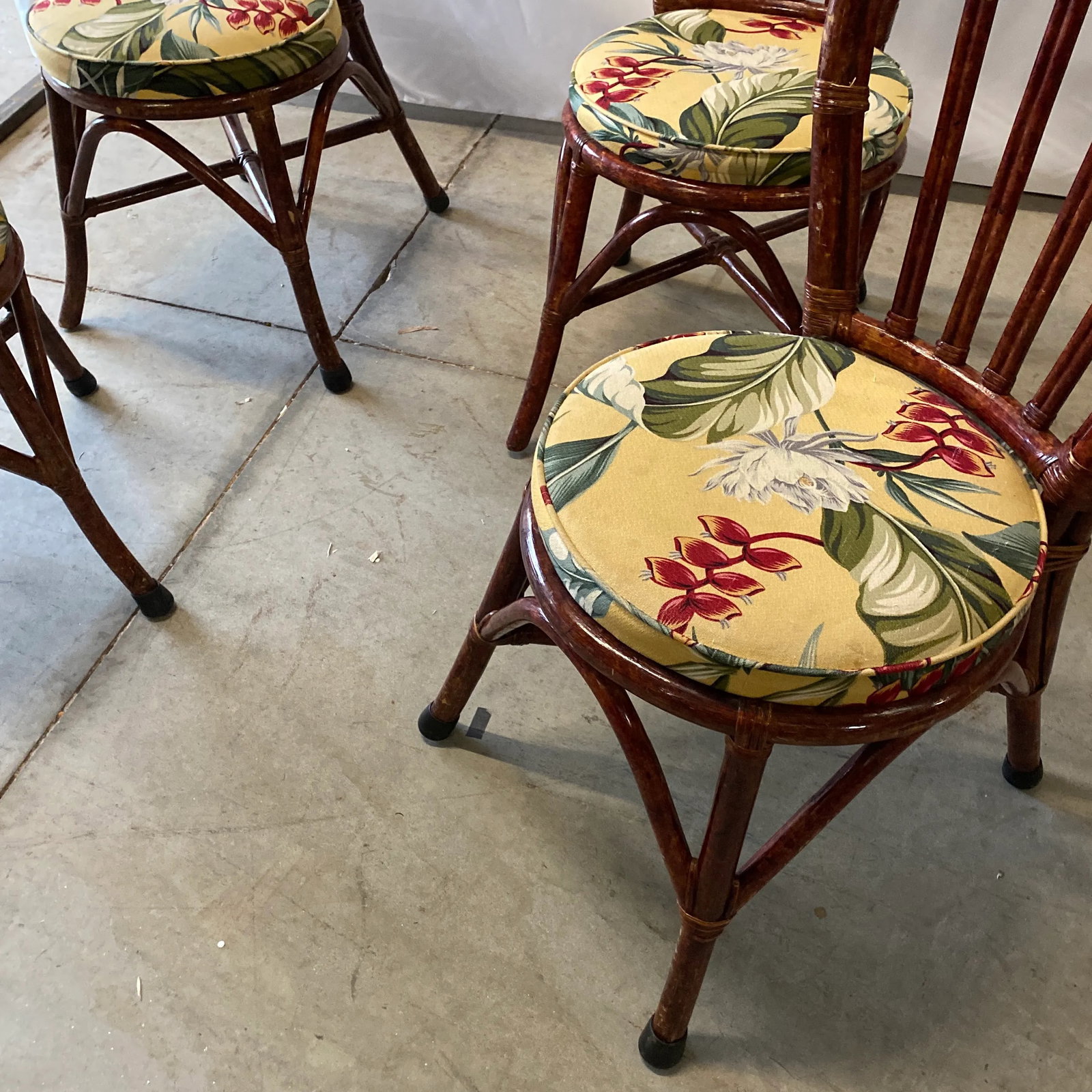 1970s Albini Style Tortoiseshell Bistro Chairs - Set of 4 - 7