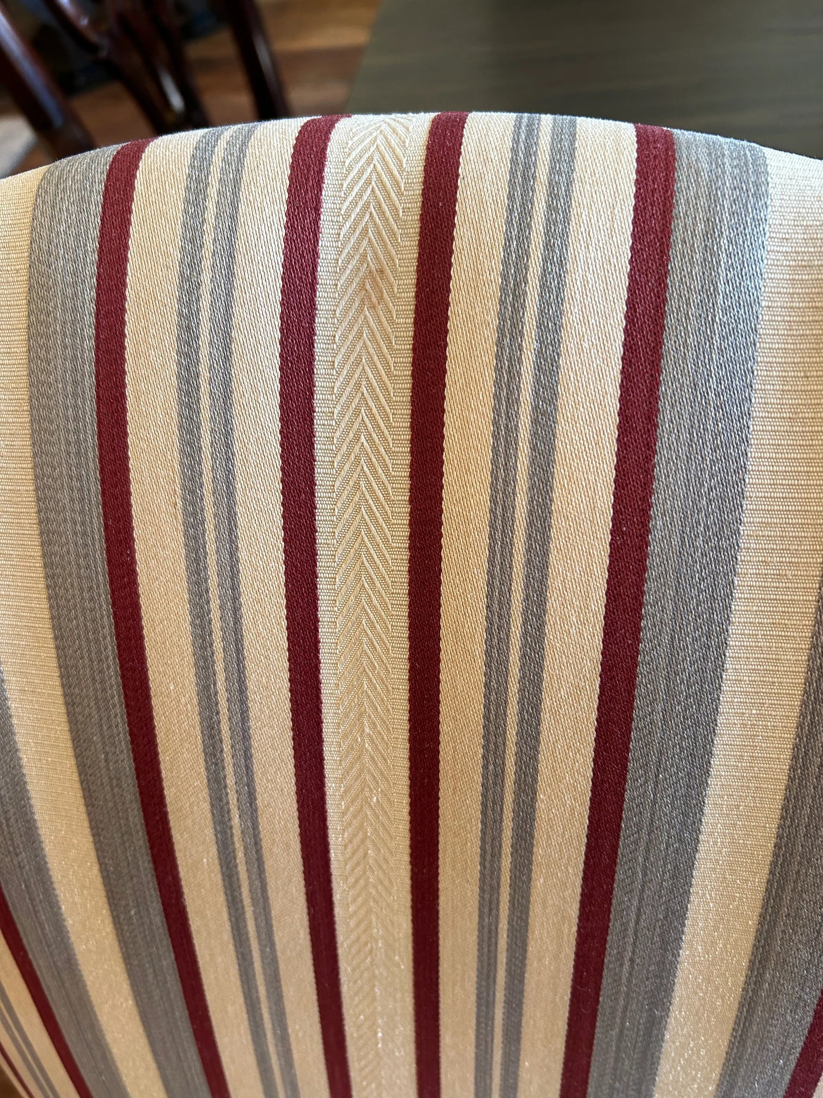 Mahogany & Upholstered Arm Chairs -a Pair - 5