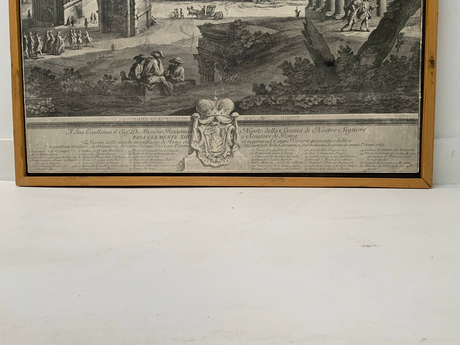 Mid 18th Century Pair of Giuseppe Vasi Panoramic Prints of Rome. - 11