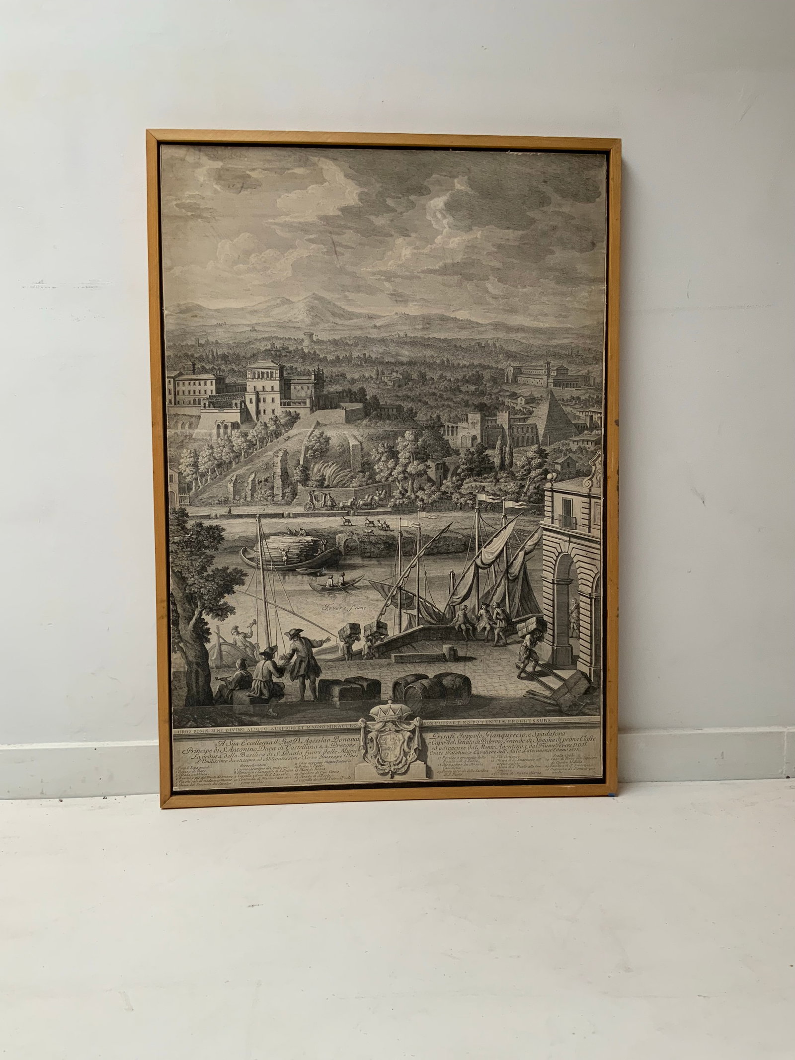 Mid 18th Century Pair of Giuseppe Vasi Panoramic Prints of Rome. - 6