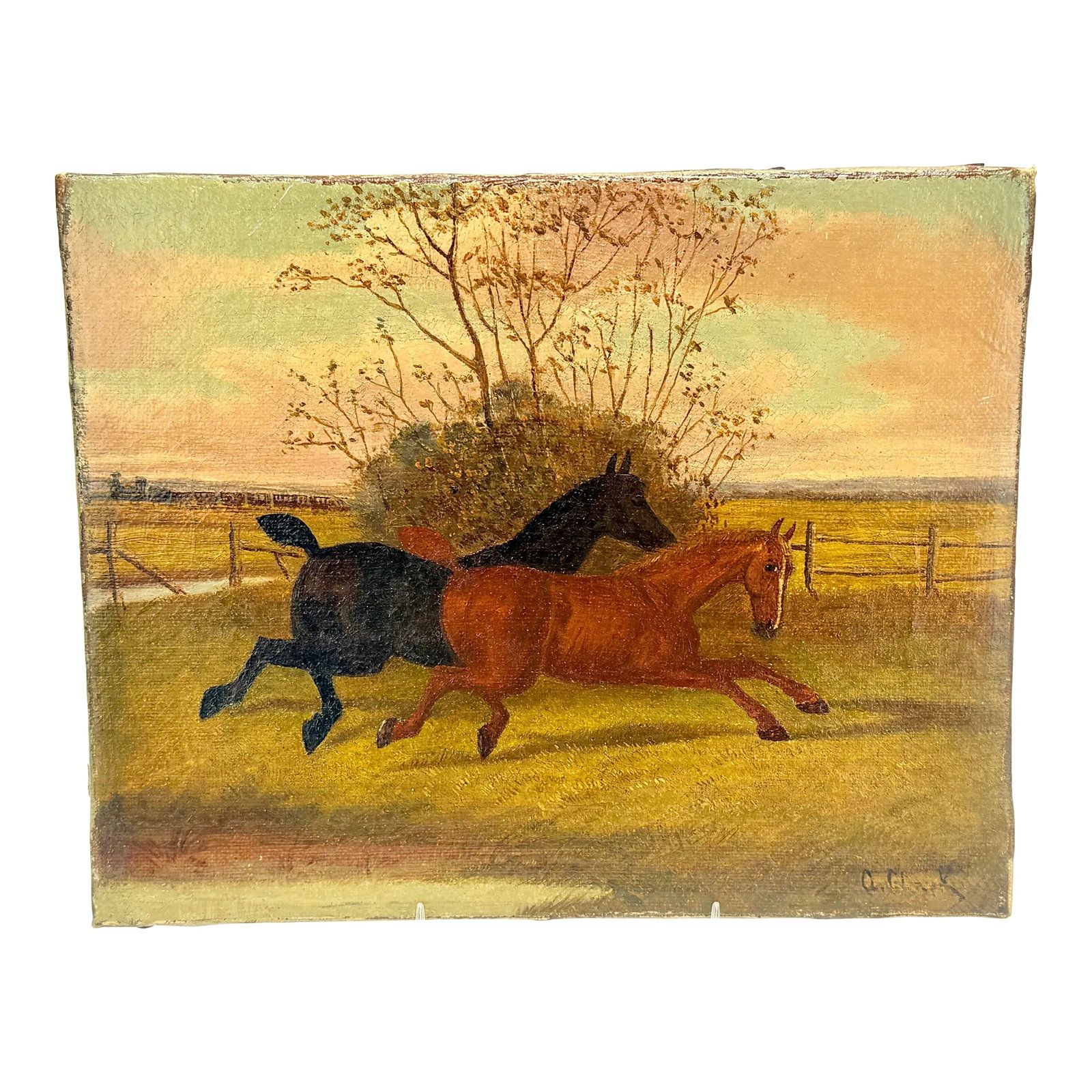 Albert Clark (American, 1843-1928) - Two Horses at Play (1 of 9)