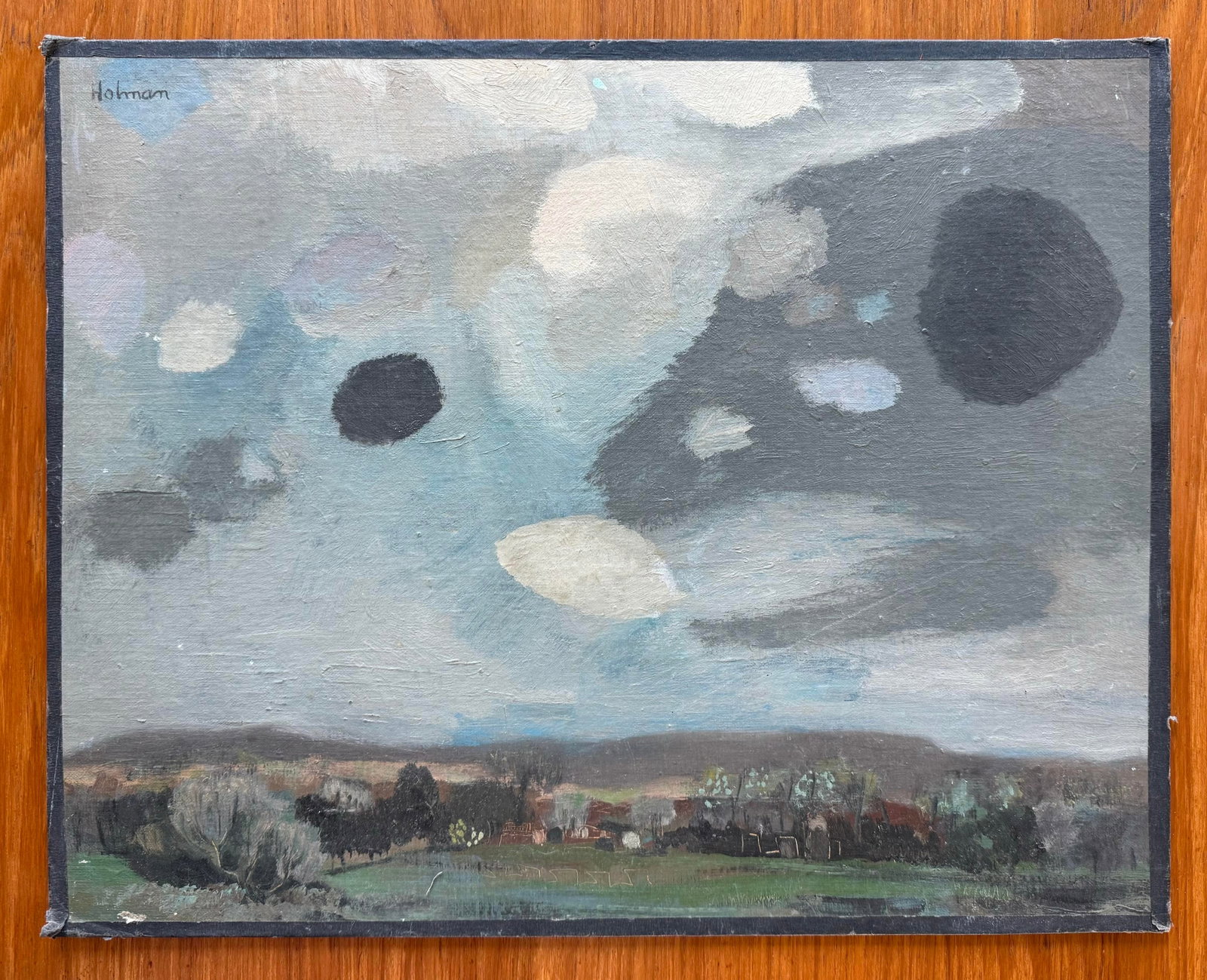 Mid Century Oil Painting on Board by Charles F. Holman - 2