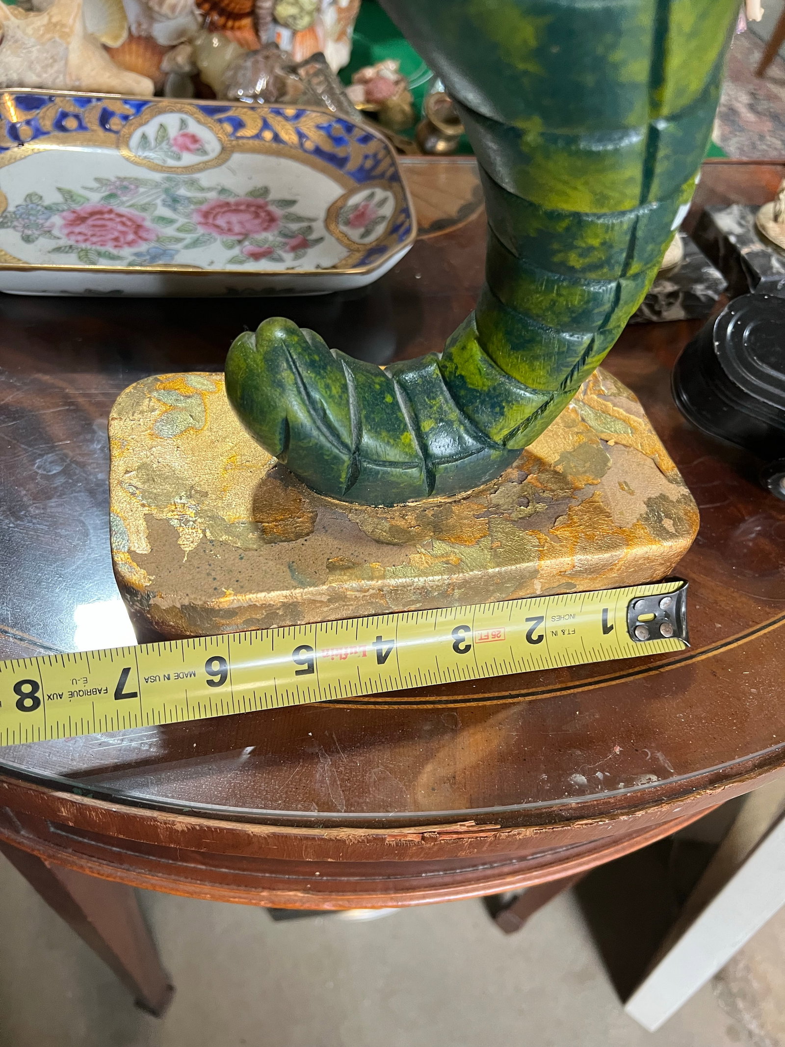 Vintage Green Tall Seahorse Sculpture - 6