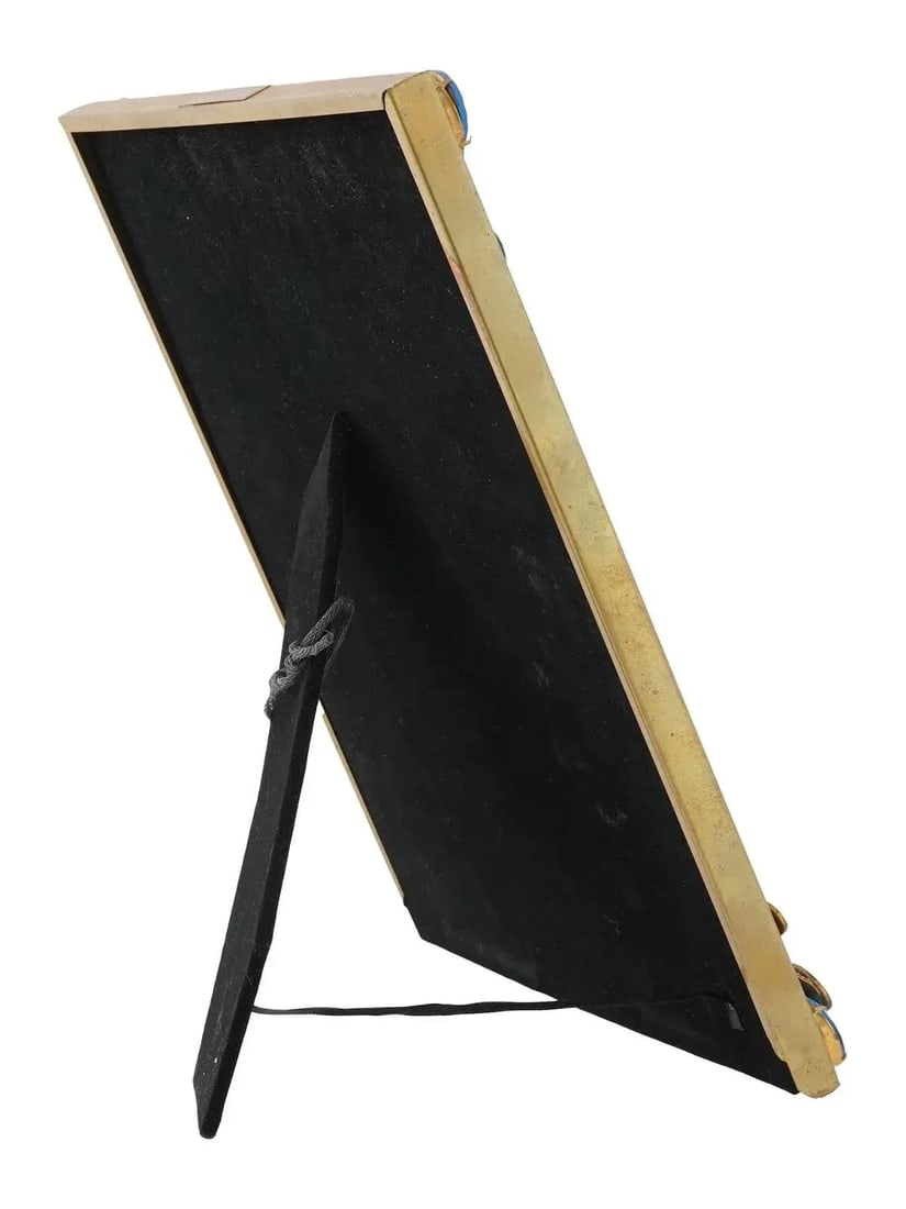 Early 20th Century Relief Design Gilded Brass Picture Frame, Marked - 2