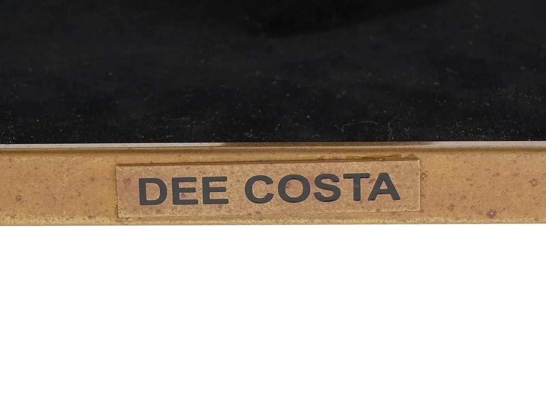 Early 20th Century Relief Design Gilded Brass Picture Frame, Marked - 5