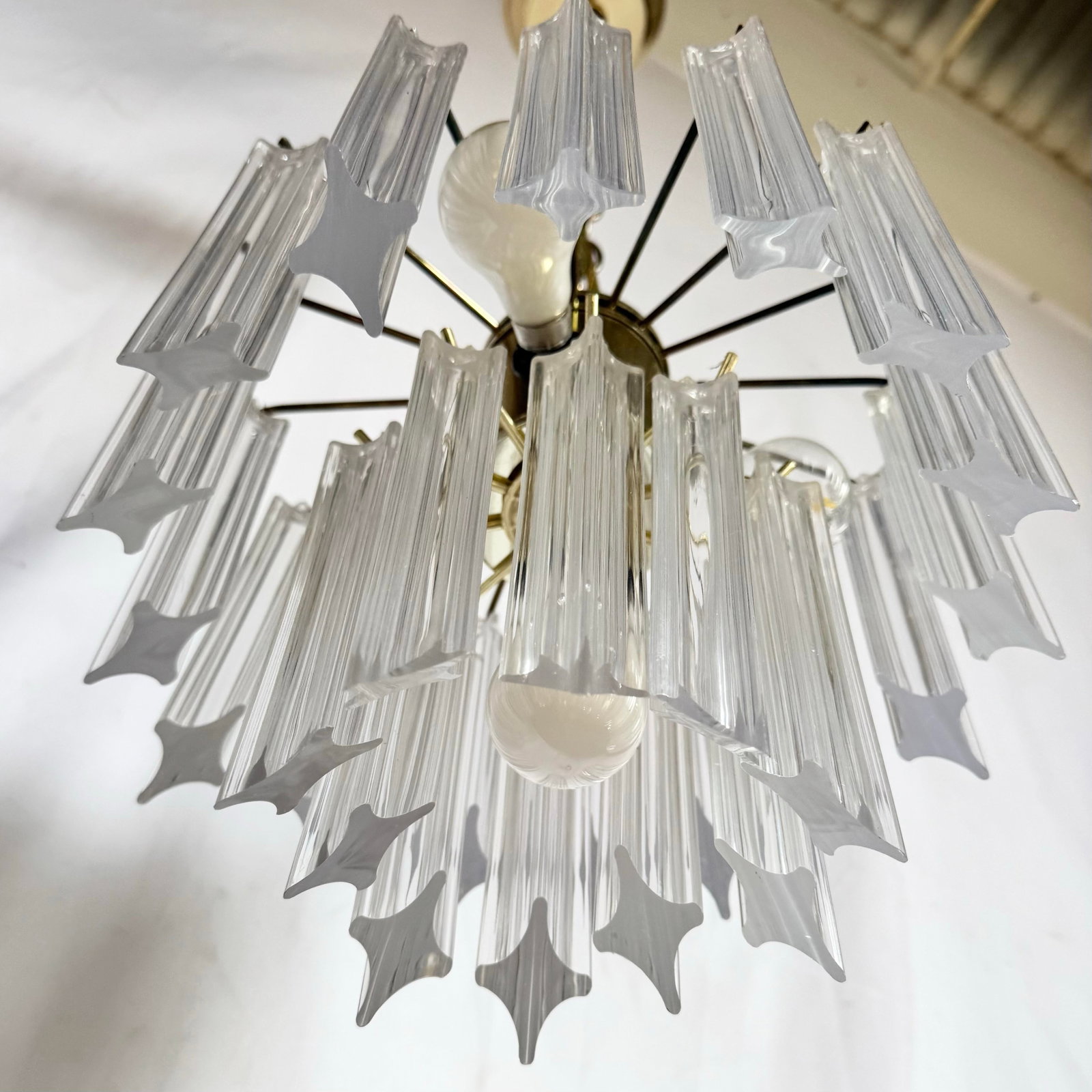Art Deco Hanging Lucite Chandelier - 3