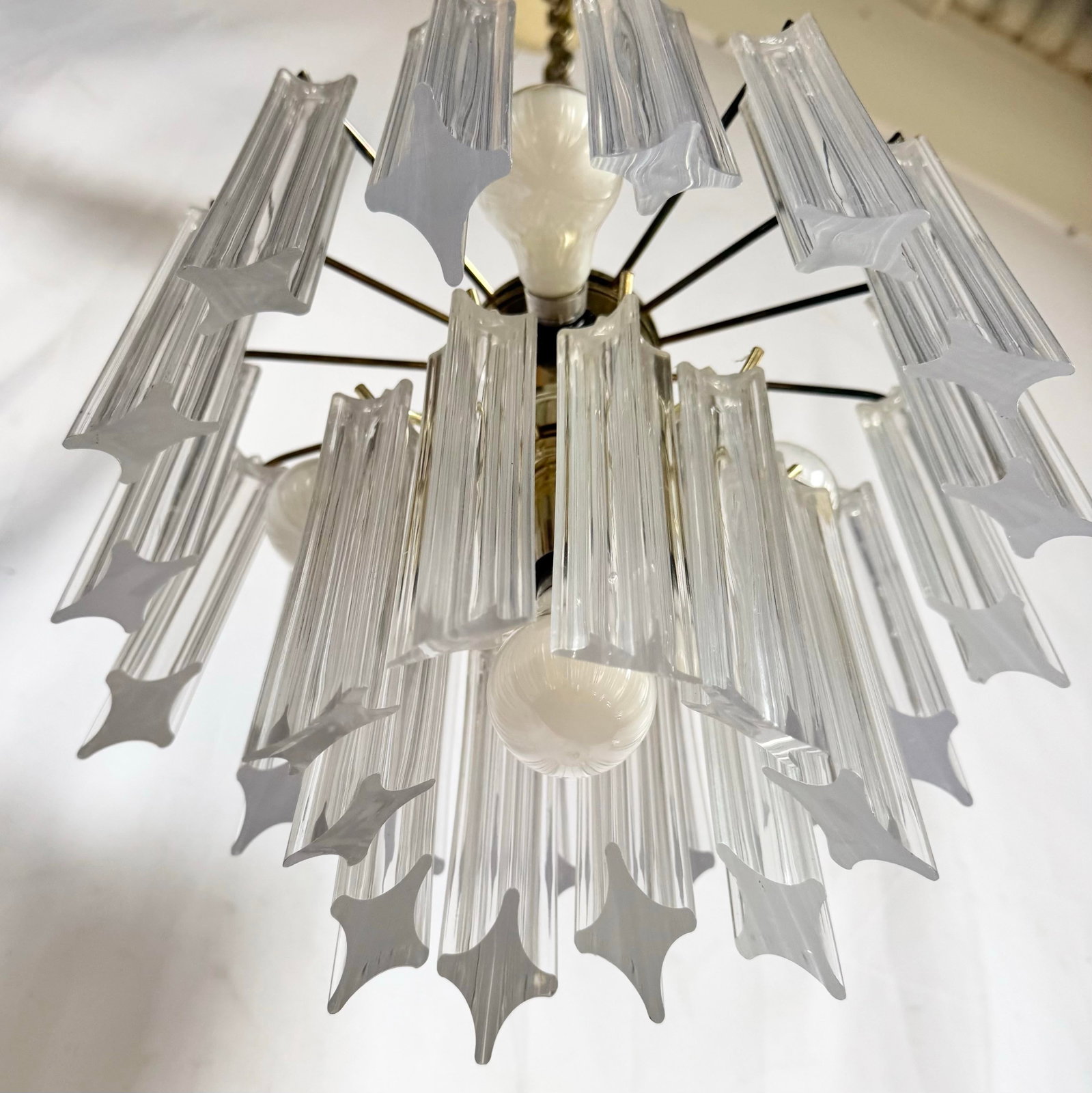 Art Deco Hanging Lucite Chandelier - 4