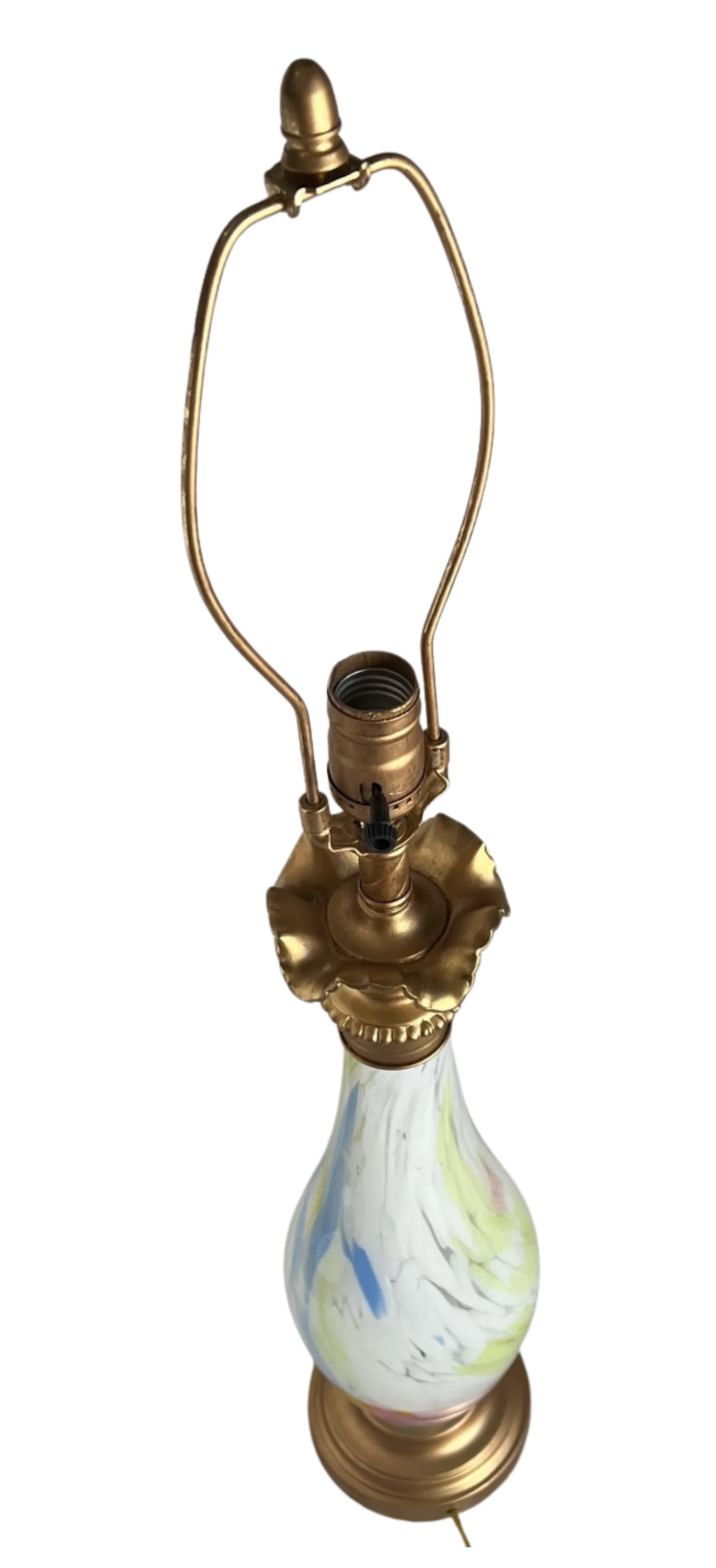Murano Style Art Glass Candy Wrapper Confetti Table Lamp - 10