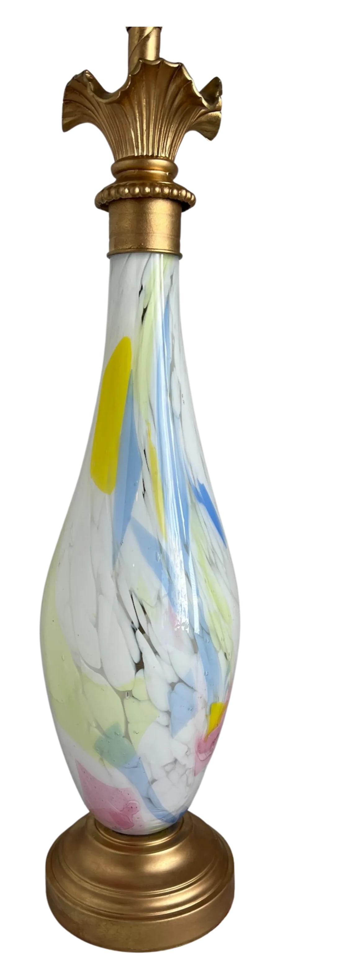 Murano Style Art Glass Candy Wrapper Confetti Table Lamp - 12