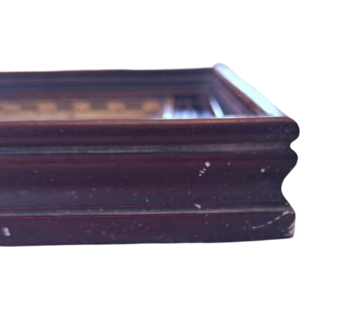 Early 20th-Century American Walnut Mirror With Gold-Gilt Frame - 11