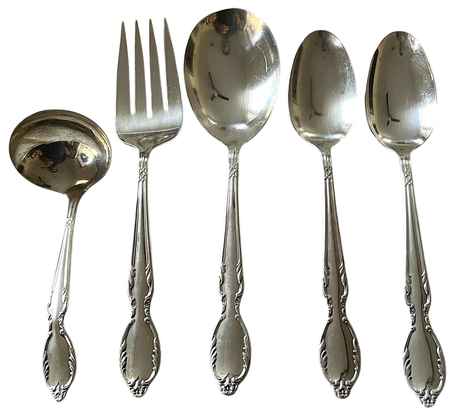 Vintage Rogers "Royal Manor" Silver Plate Flatware Service for 10 to 12 - 62 Pieces - 2