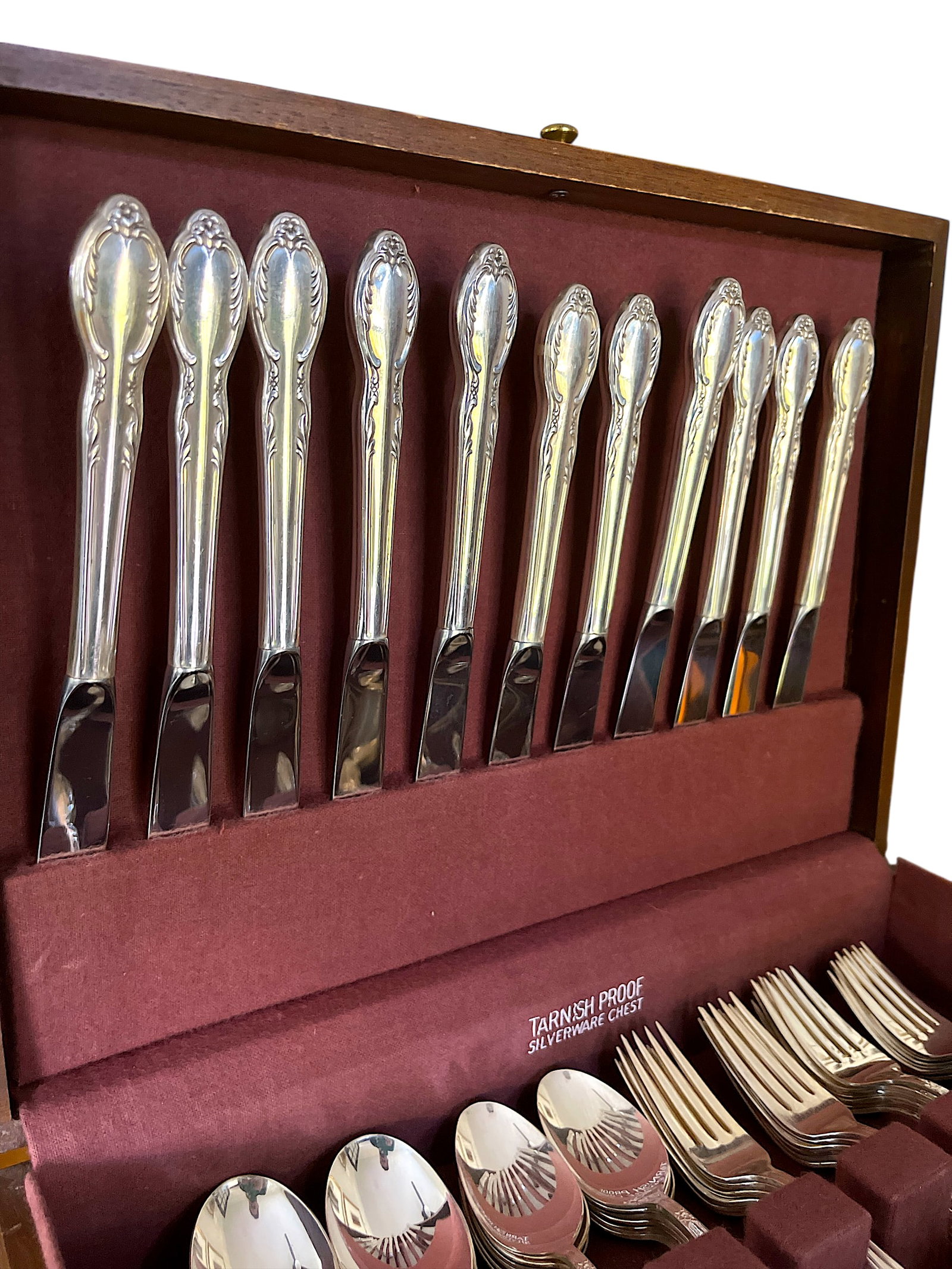 Vintage Rogers "Royal Manor" Silver Plate Flatware Service for 10 to 12 - 62 Pieces - 6