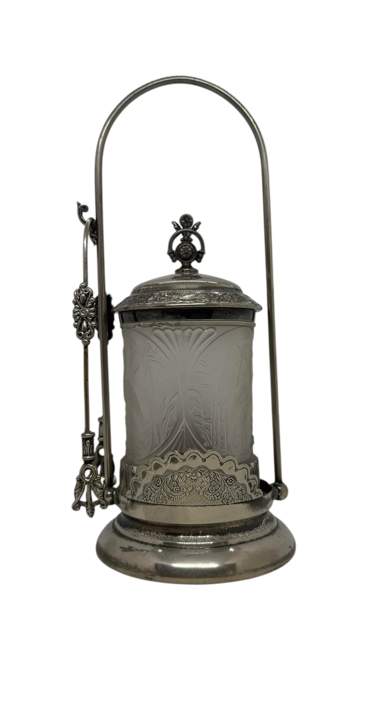 Late 19th Century Victorian Pickle Castor - Wilcox Silver Plate Co., Meriden Ct - Removable Lid & To - 3