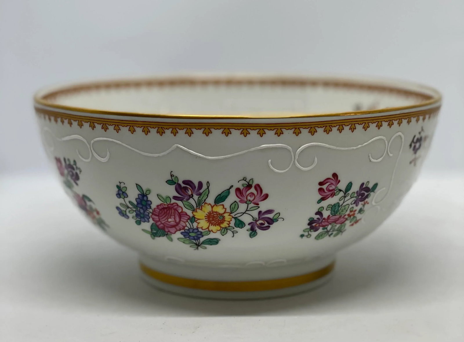 Mid 20th Century French Sperabo Porcelain Floral & Fruit Bowl - 13