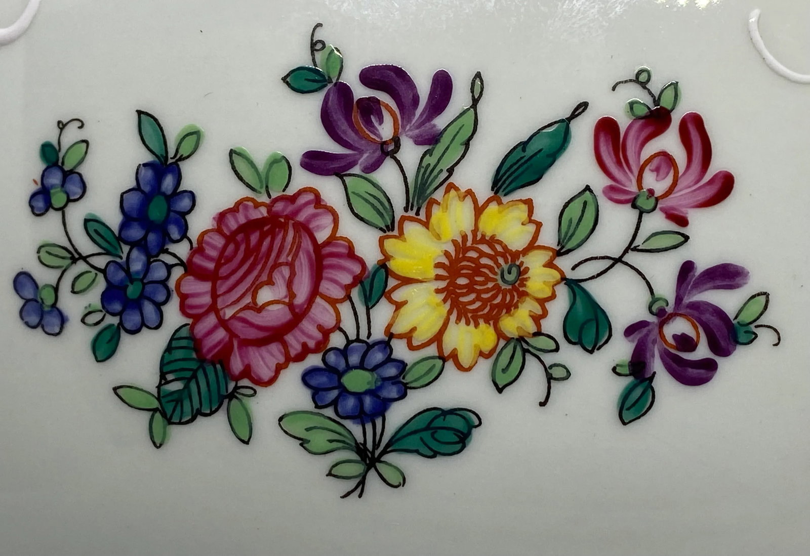 Mid 20th Century French Sperabo Porcelain Floral & Fruit Bowl - 9