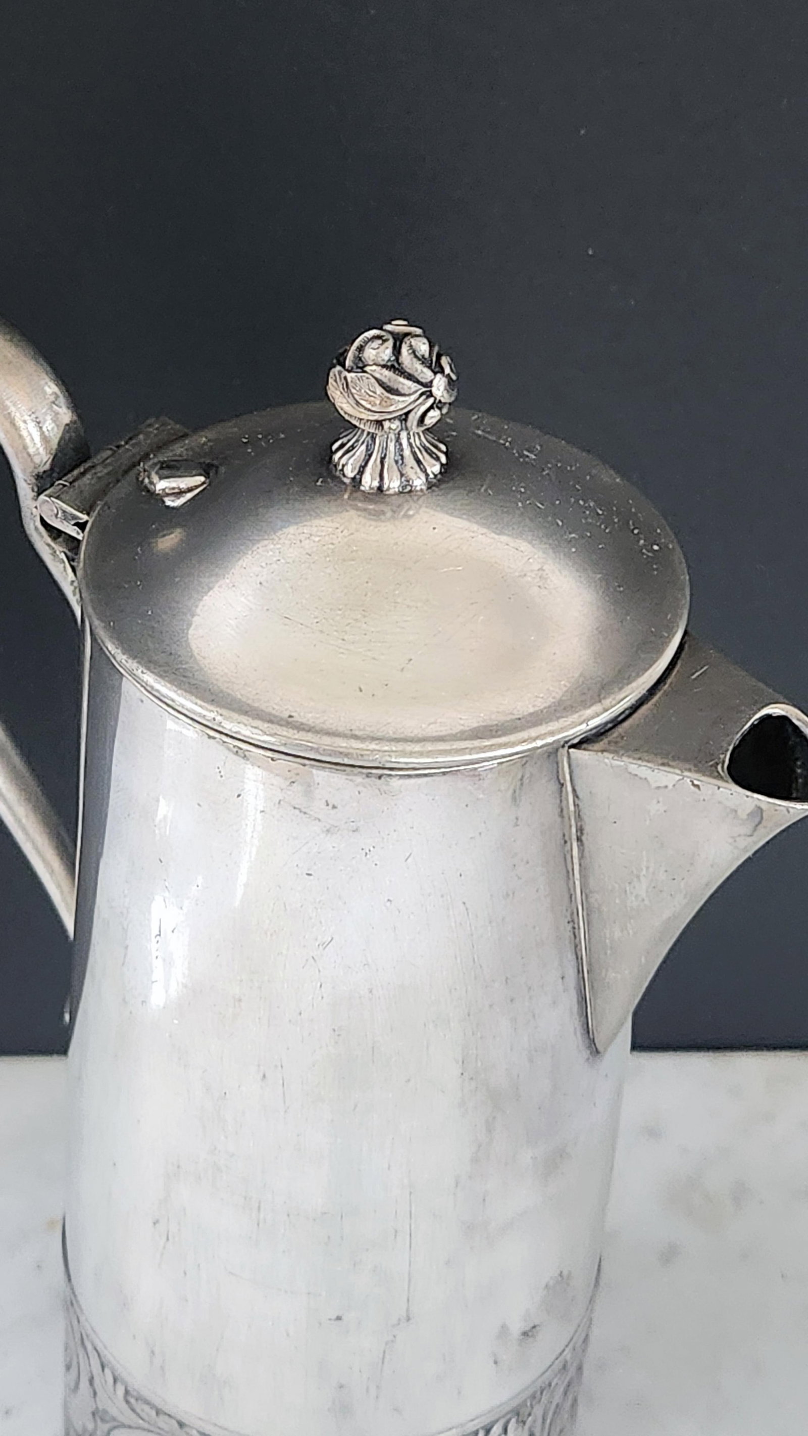 Antique G. Webster & Son Quadruple Plate Coffee Pot - Circa 1880 Victorian Silver Vase - 15