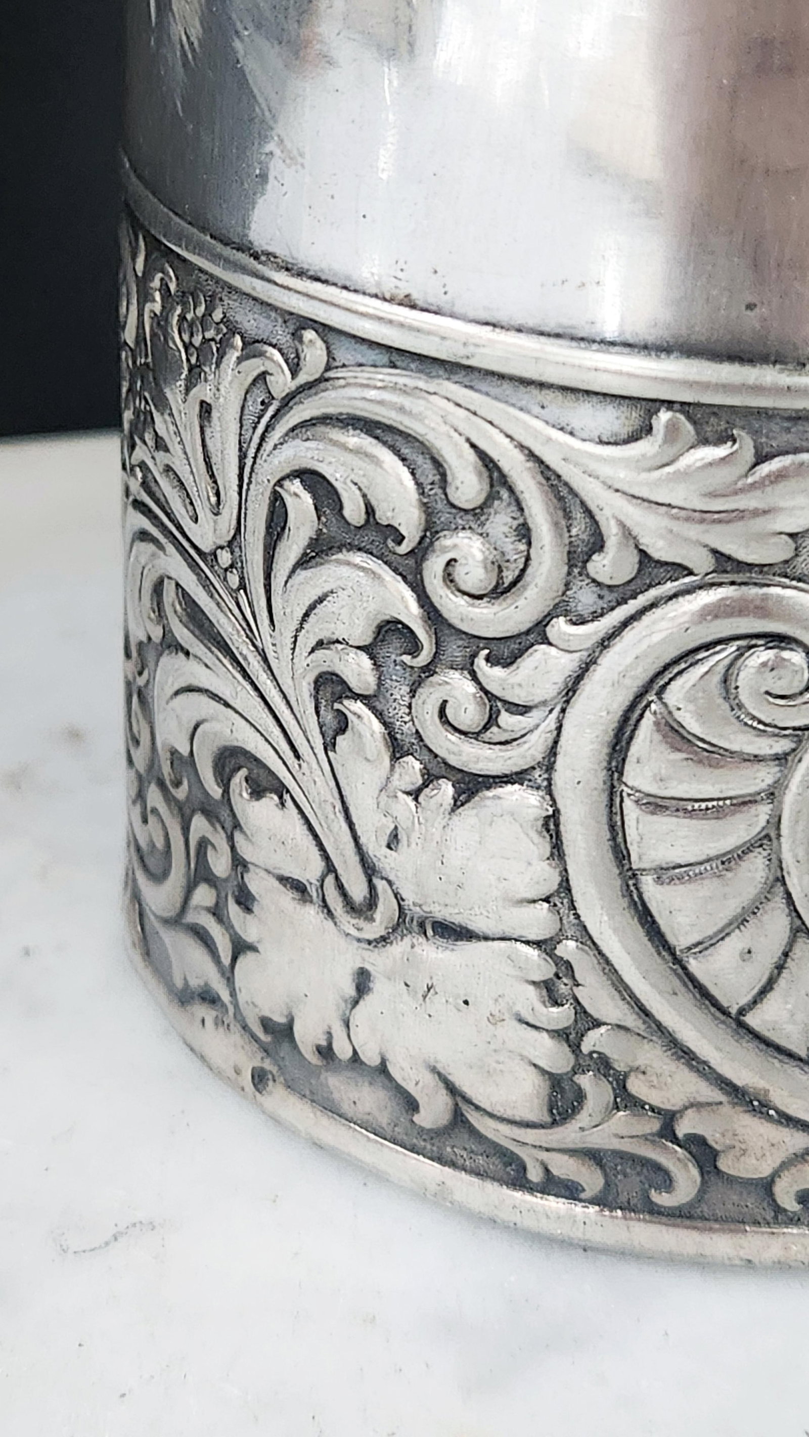 Antique G. Webster & Son Quadruple Plate Coffee Pot - Circa 1880 Victorian Silver Vase - 9
