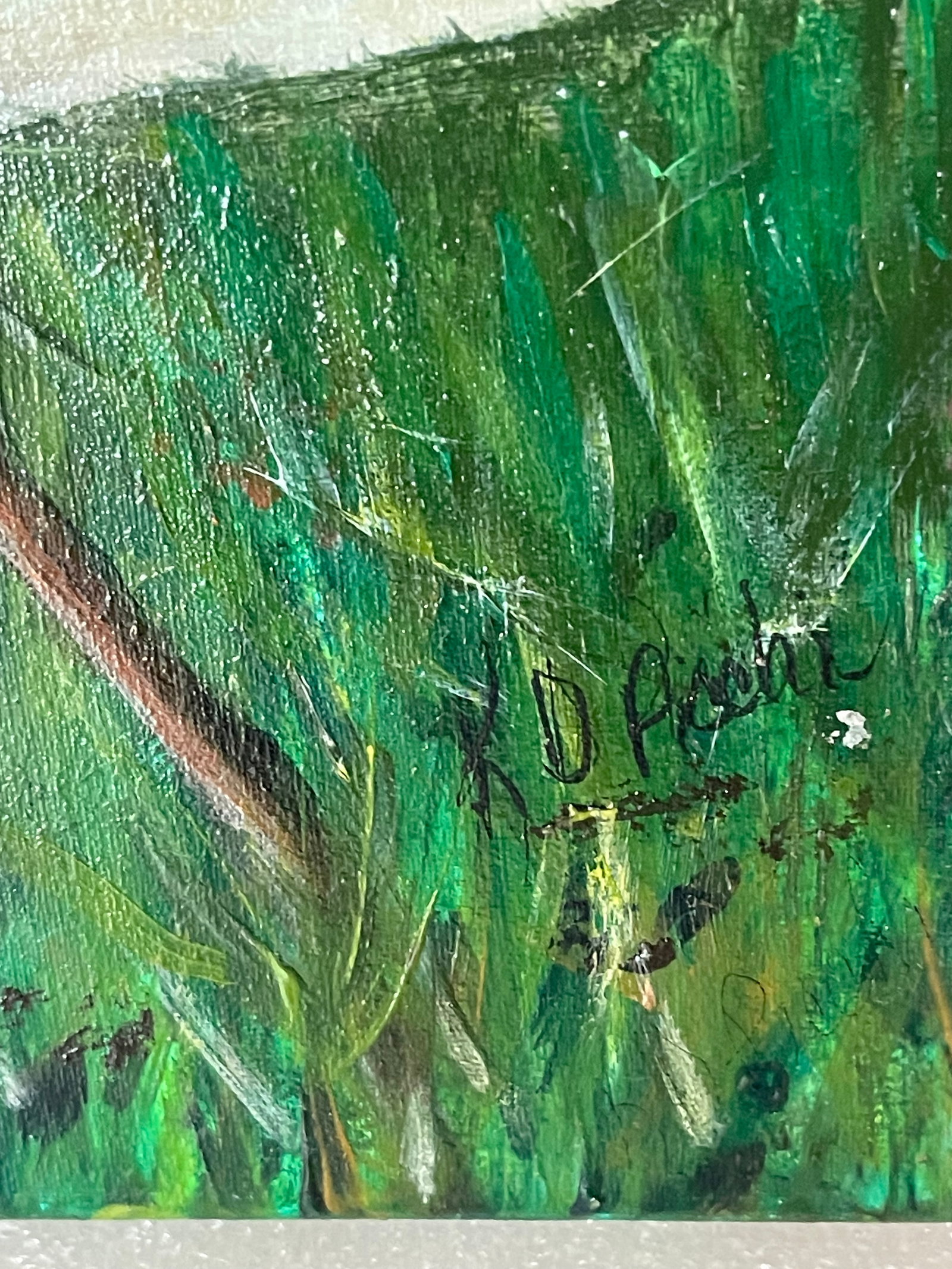 Mid 20 Th C Florida Eggrett Acrylic on Canvas Painting - 2