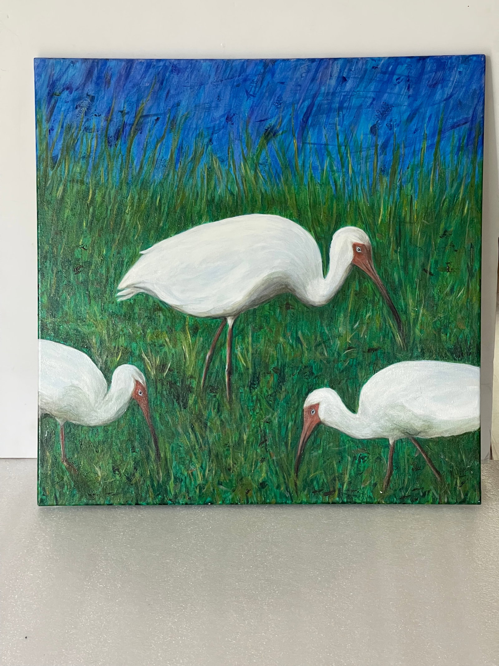 Mid 20 Th C Florida Eggrett Acrylic on Canvas Painting - 3