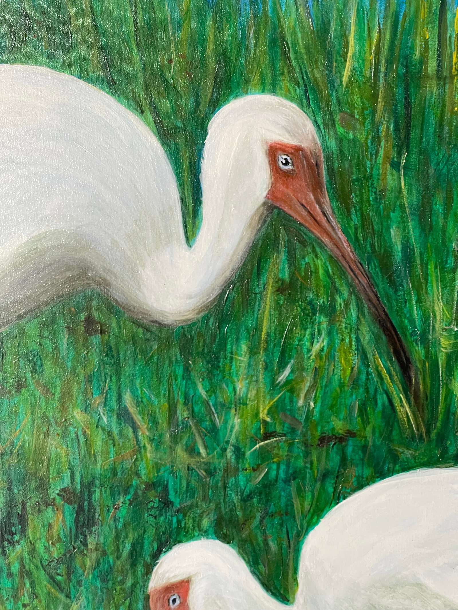 Mid 20 Th C Florida Eggrett Acrylic on Canvas Painting - 4