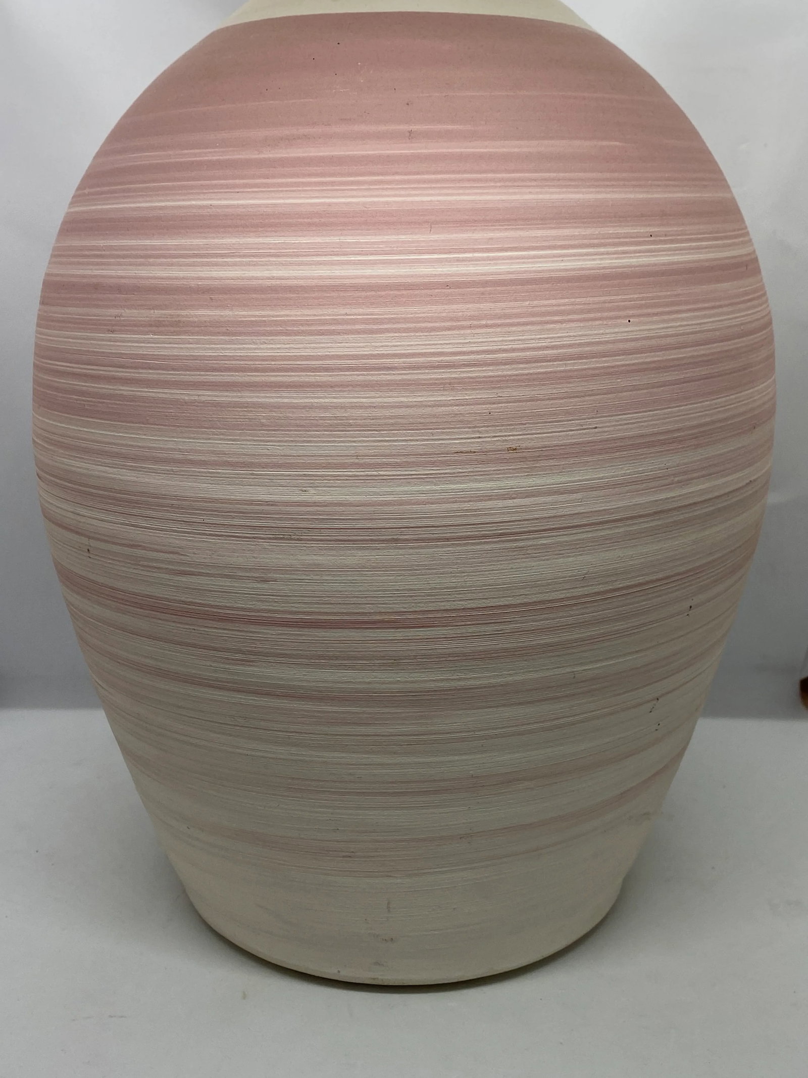 1980s Michael A. Crocker Thrown Stoneware Combed Clay Slip Jug - 7