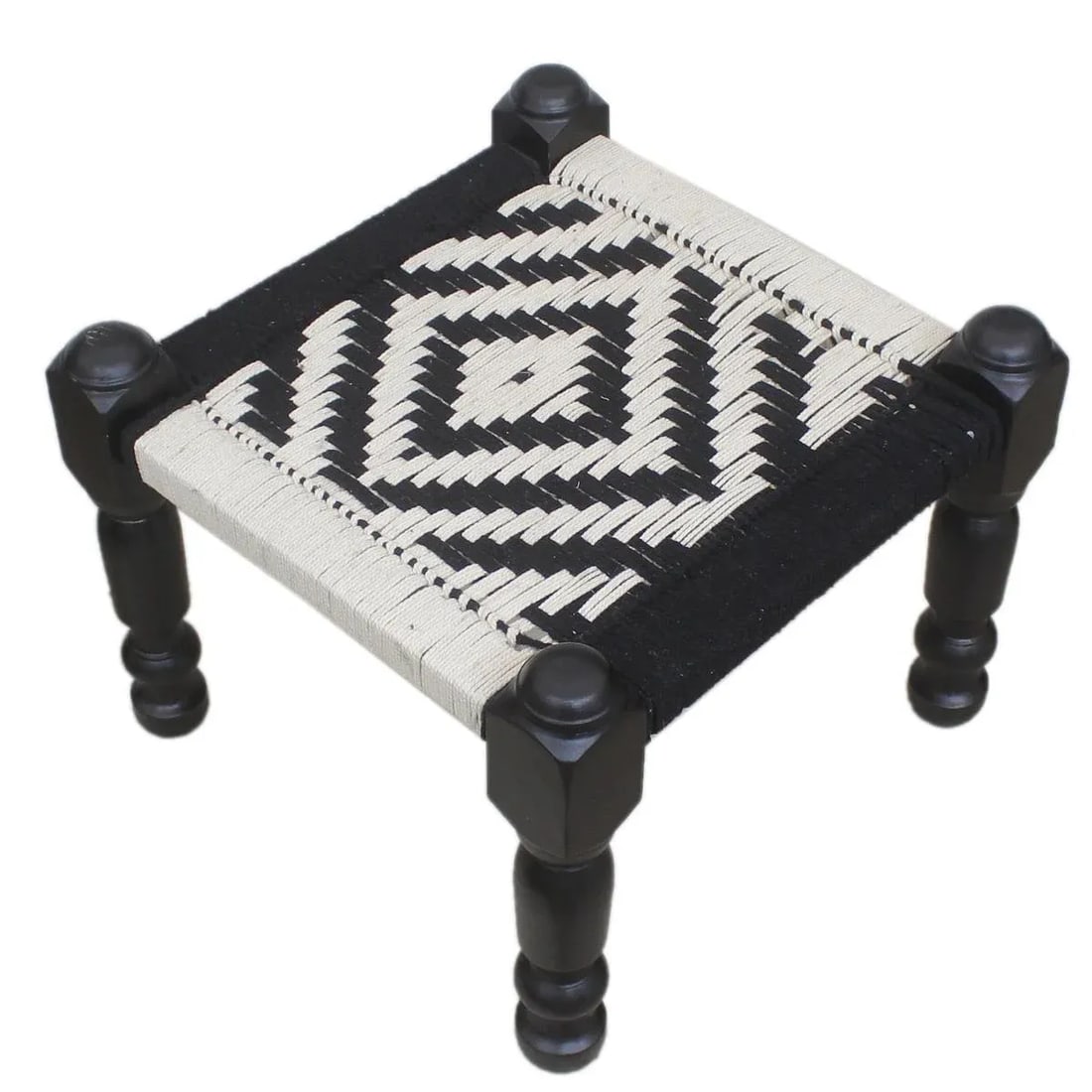 Tribal Turkish Abstract Indoor/Outdoor Bench - 7