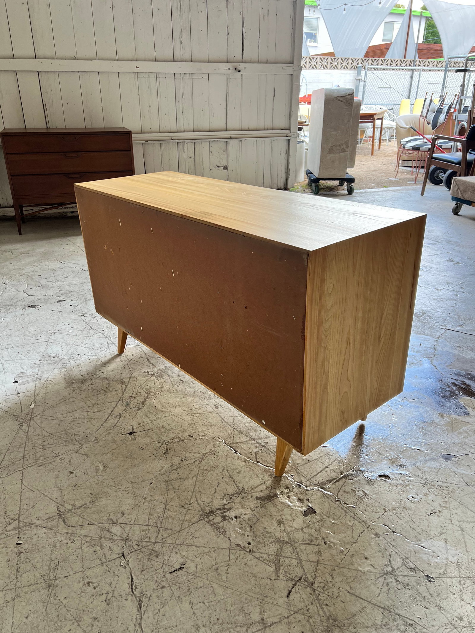 Newly Refinished Mid Century Blonde Dresser - 3